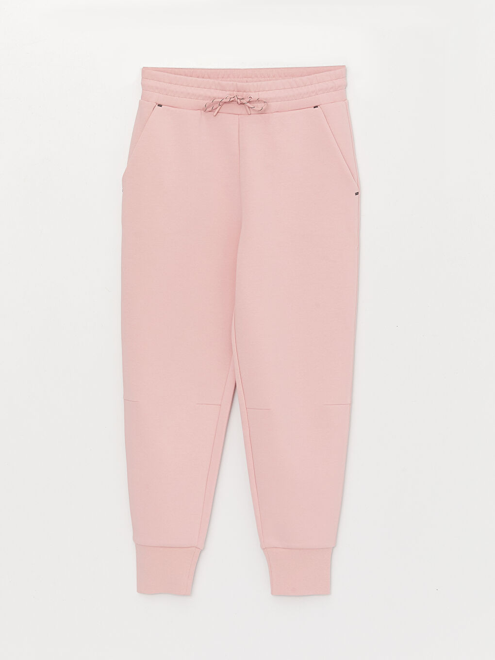 Women's Elasticated Waist Plain Jogger Sweatpants-5