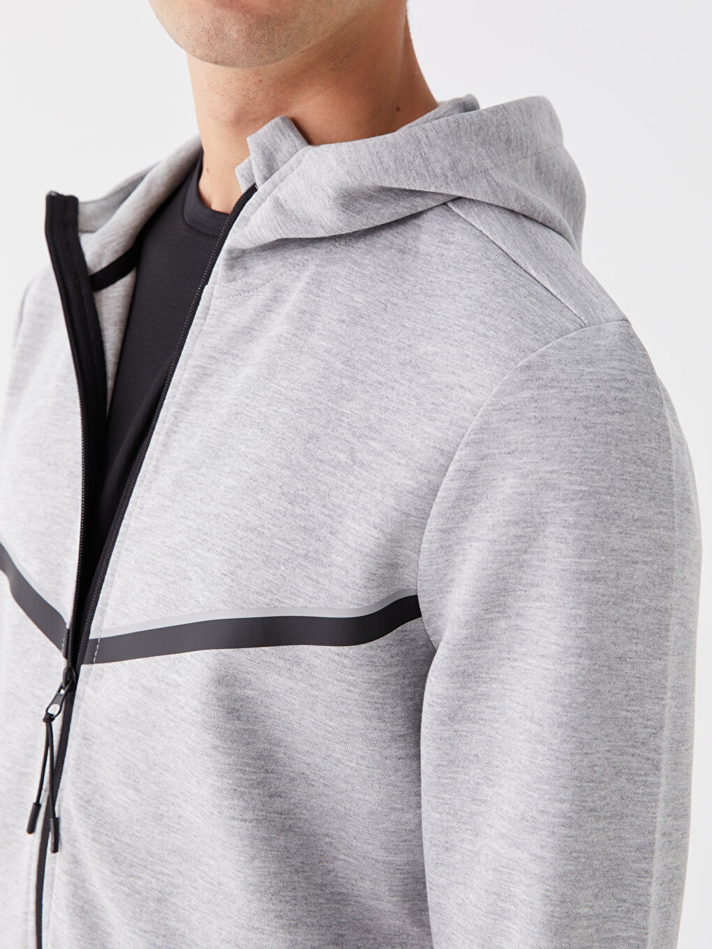 XSIDE ACTIVE Kapüşonlu Uzun Kollu Erkek Spor Hırka -W30439Z8-EEY