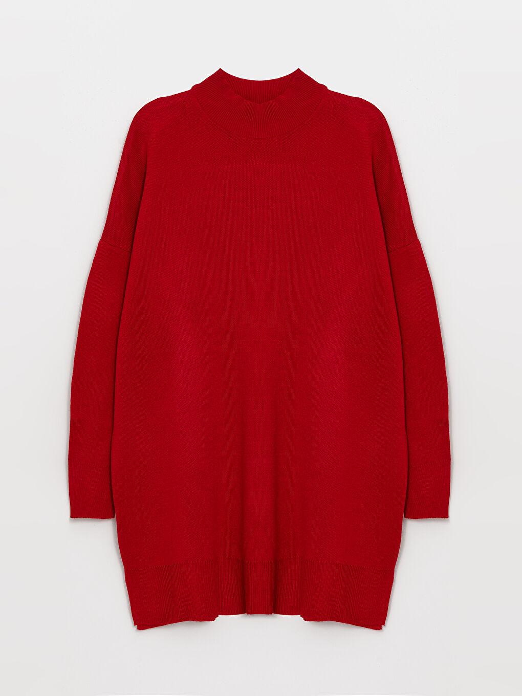 Half Turtleneck Oversize Women's Knitwear Tunic -W30450Z8-VAD