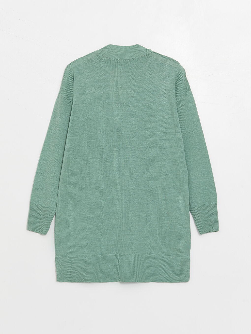 Half Turtleneck Plain Long Sleeve Women's Knitwear Tunic -W30451Z8-VG5