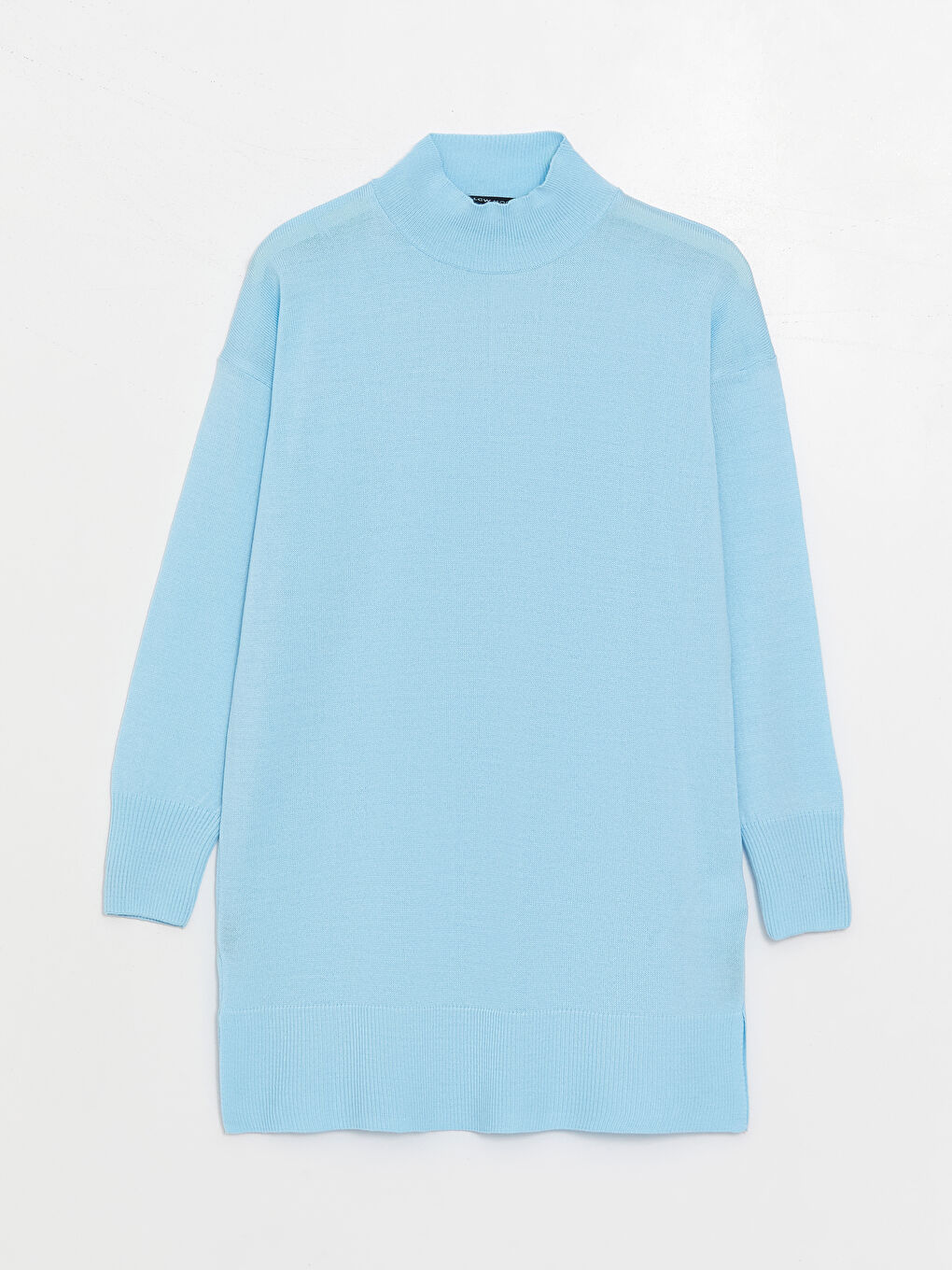 Half Turtleneck Plain Long Sleeve Women's Knitwear Tunic -W30451Z8-VJZ