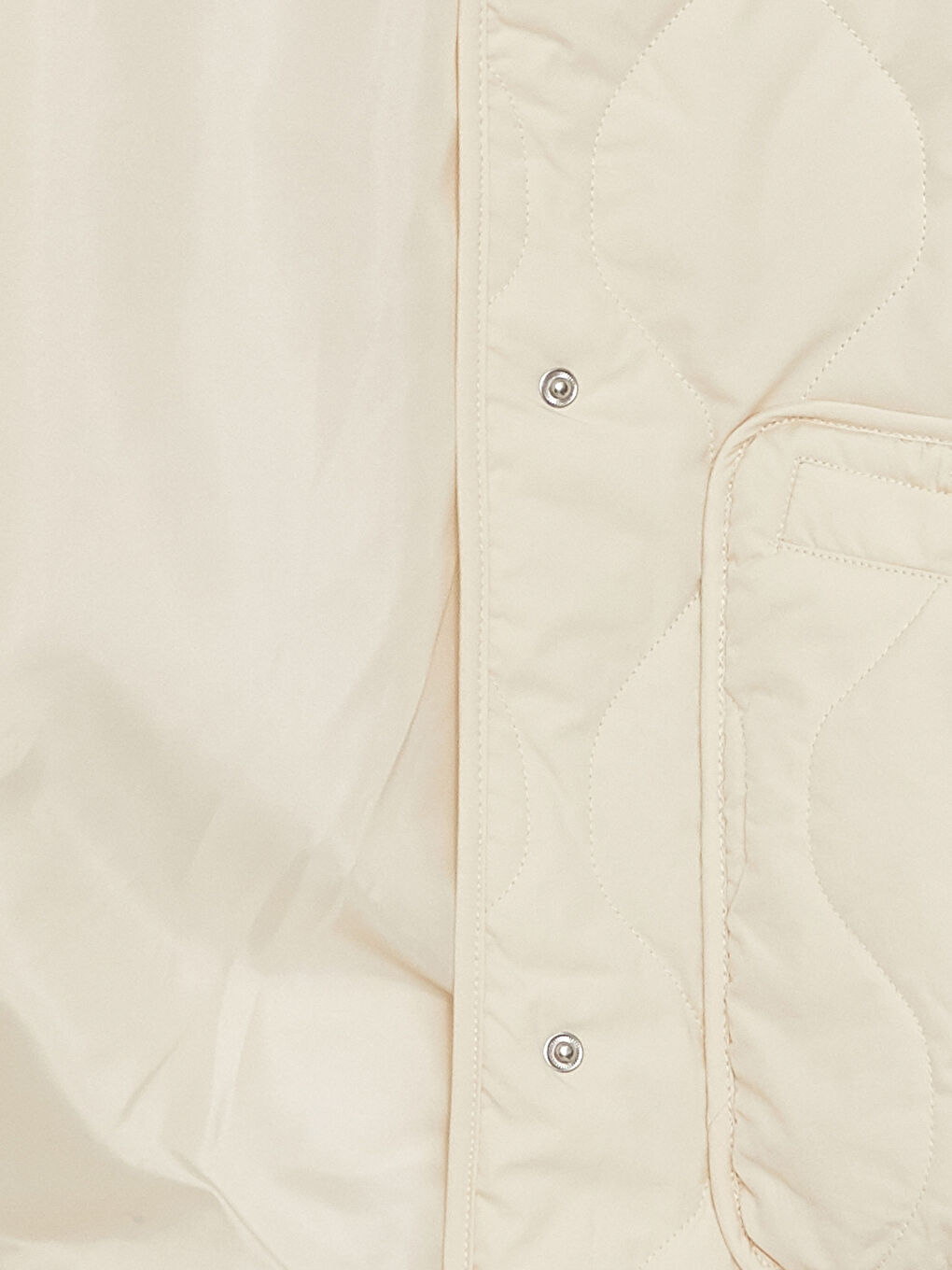 Crew Neck Self-Patterned Women's Puffer Coat-8