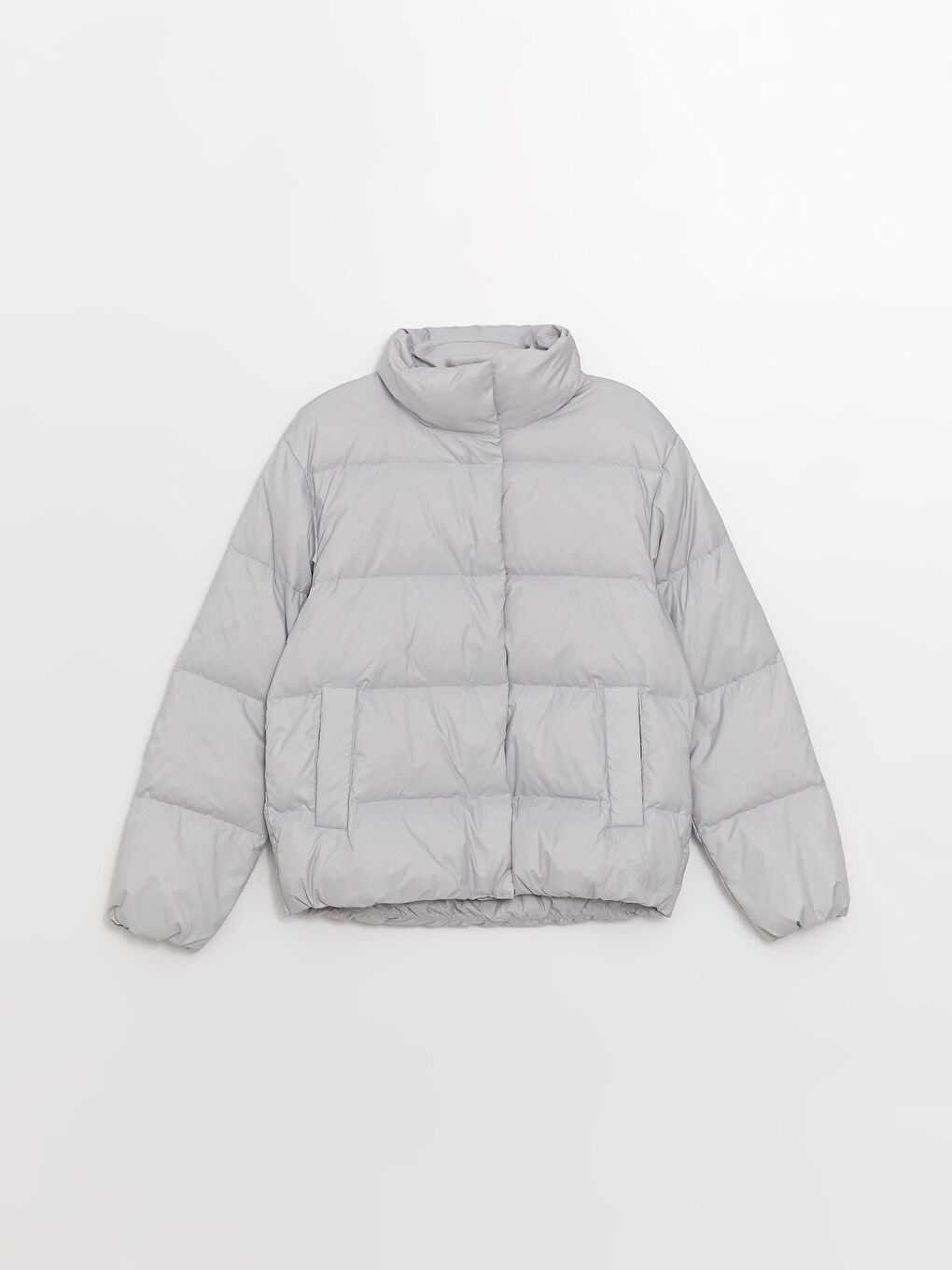 Turtle Neck Regular Long Sleeve Women's Puffer-6