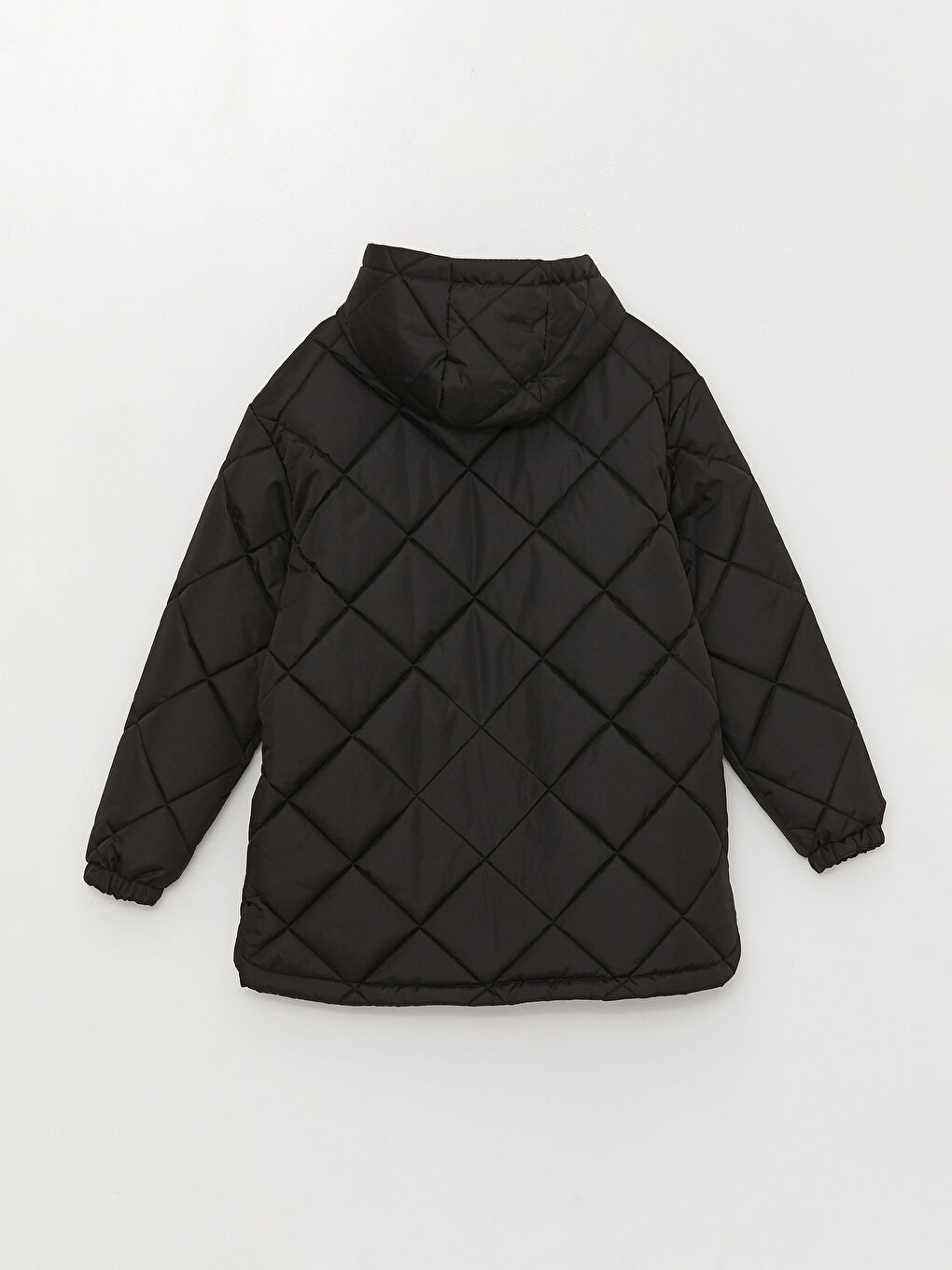 Стёганый пуховик с капюшоном для женщин-7
