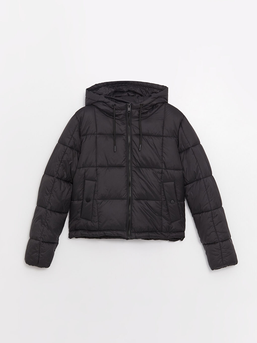 LCW Vision Women's Hooded Plain Puffer Coat -W30463Z8-CVL