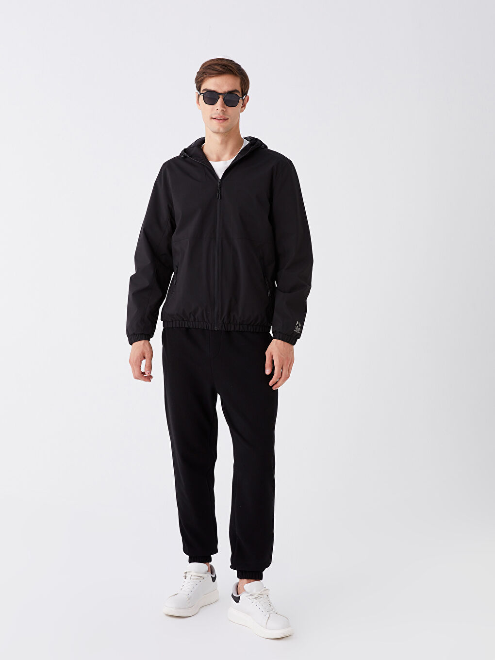 Regular Fit Hooded Men's Raincoat -W30471Z8-CVL