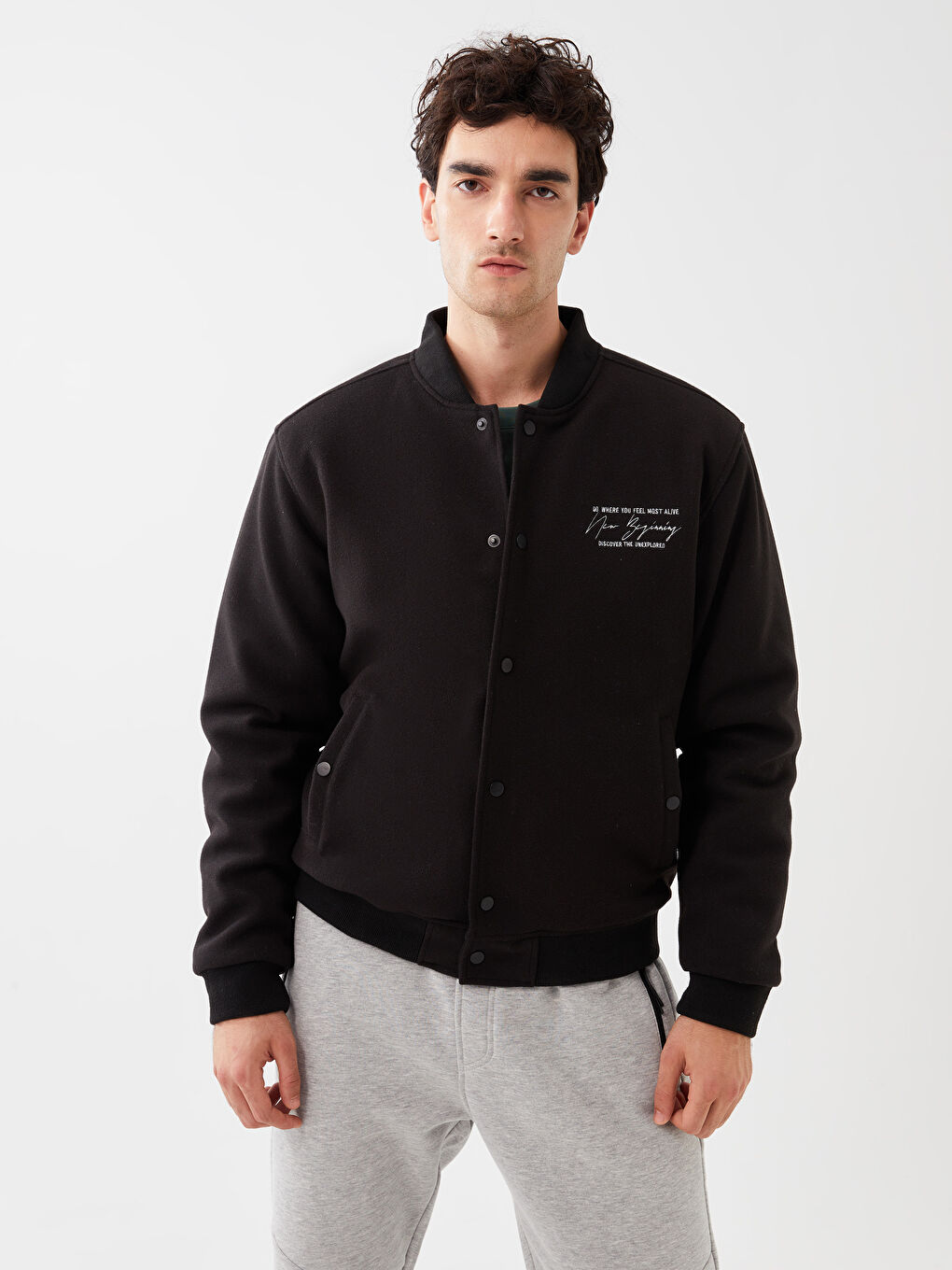XSIDE Standard Fit College-Kragen Herrenmantel -W30493Z8-CVL