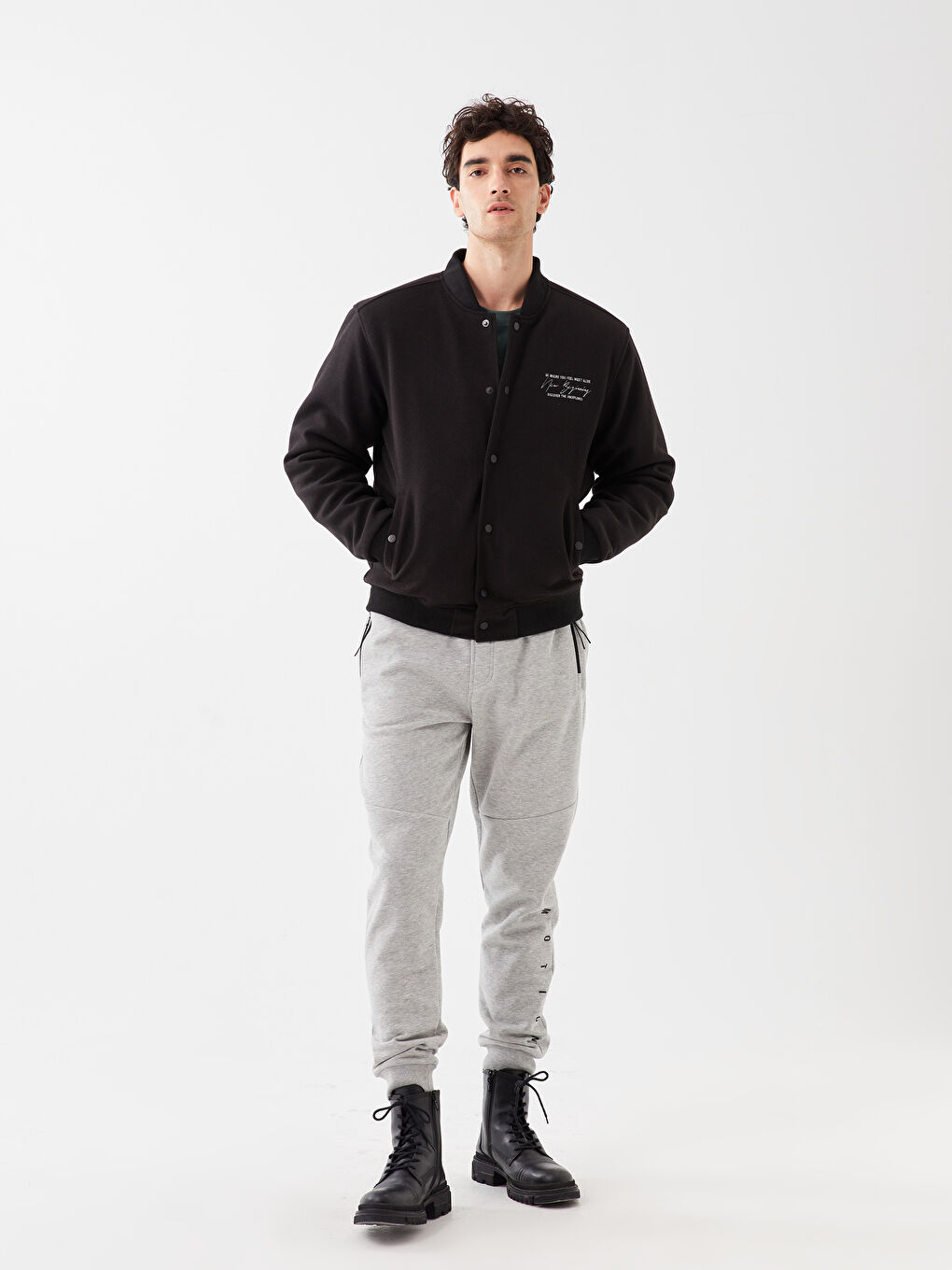 XSIDE Standard Fit College-Kragen Herrenmantel -W30493Z8-CVL