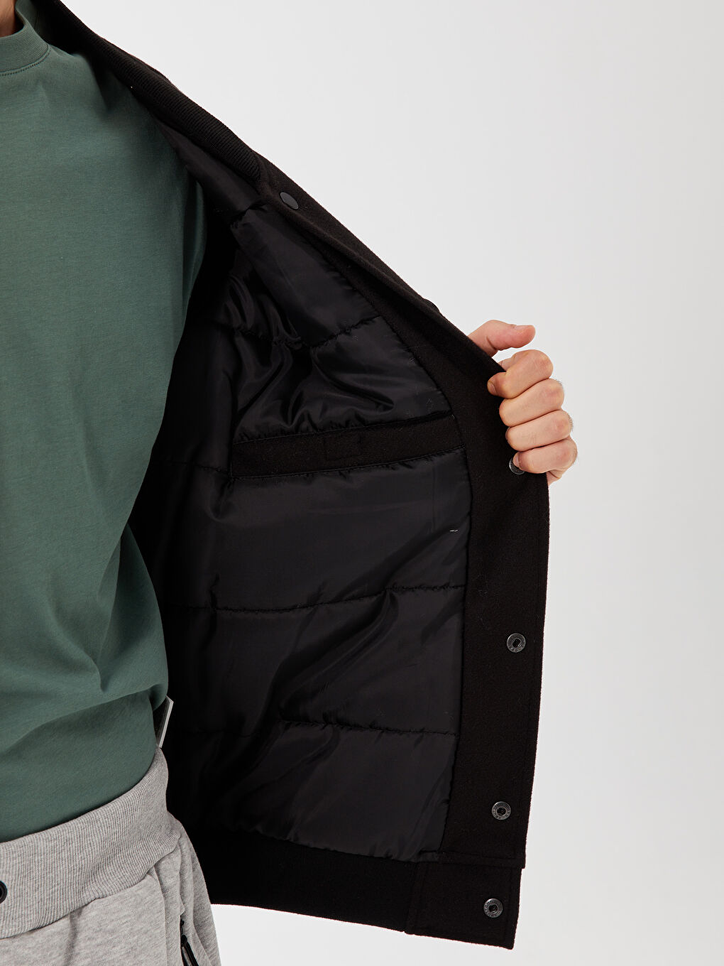 XSIDE Standard Fit College-Kragen Herrenmantel -W30493Z8-CVL