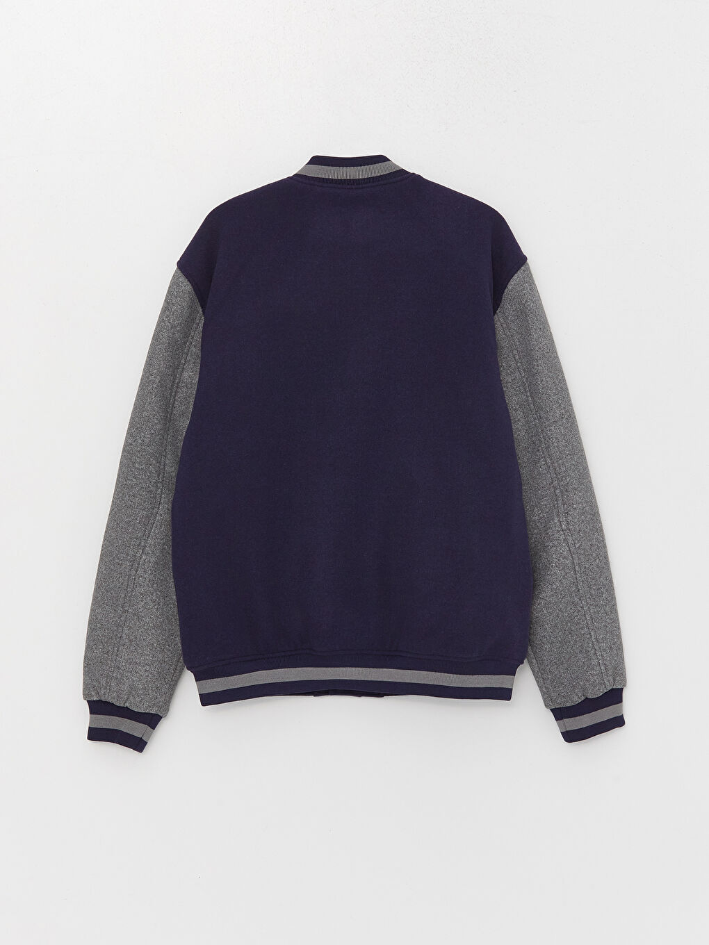 Мужской бомбер стандартного кроя с воротником колледж-7