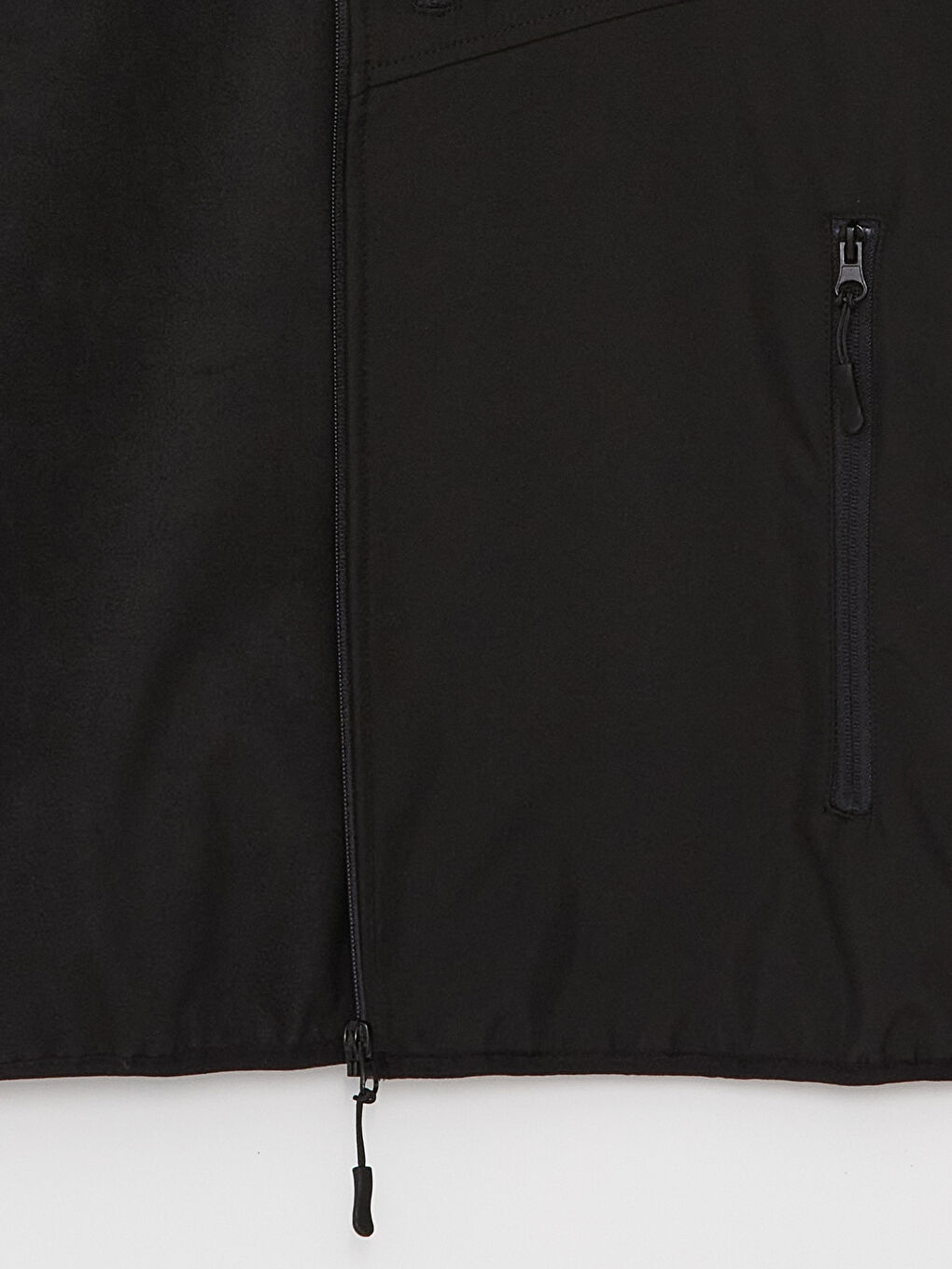 Siyah Standart Kalıp Kapüşonlu Erkek Mont-7