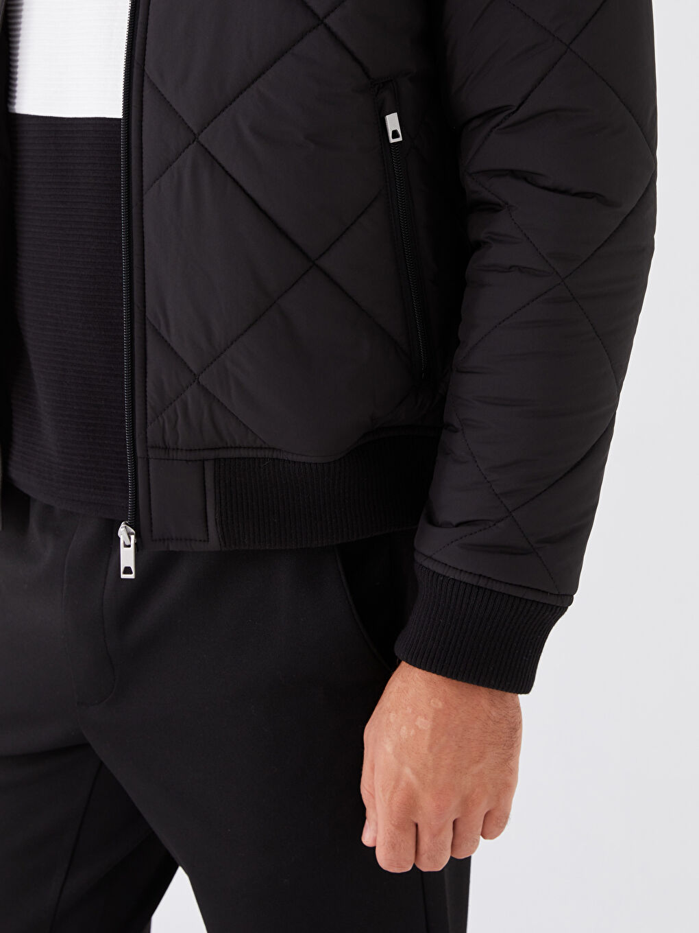 Standardni kroj koledž kragna muški puffer-3