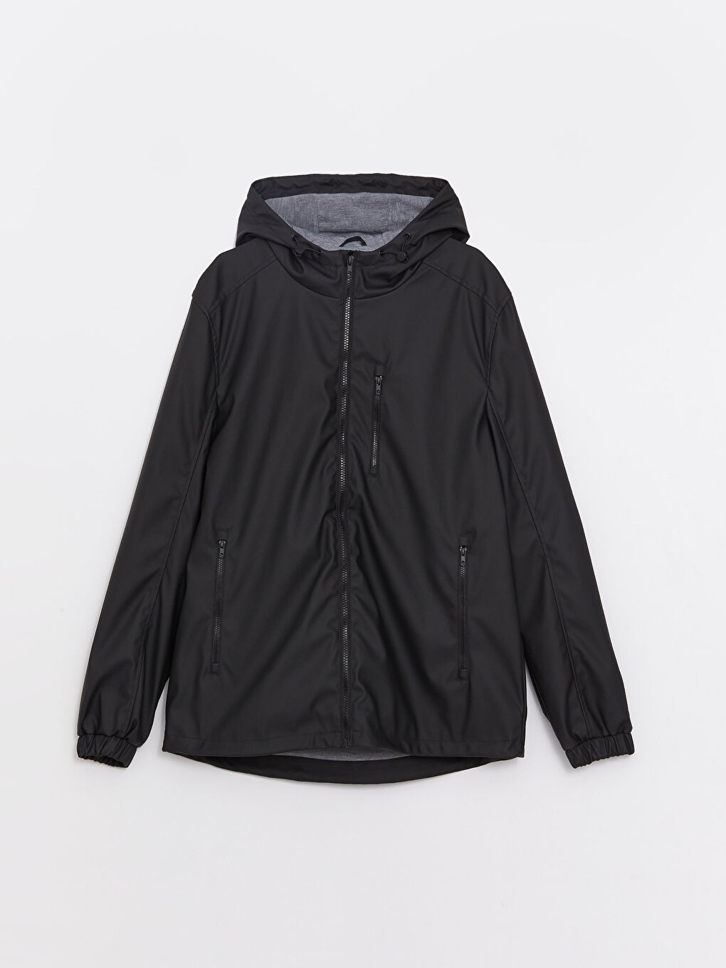 Regular Fit Hooded Men's Raincoat-6