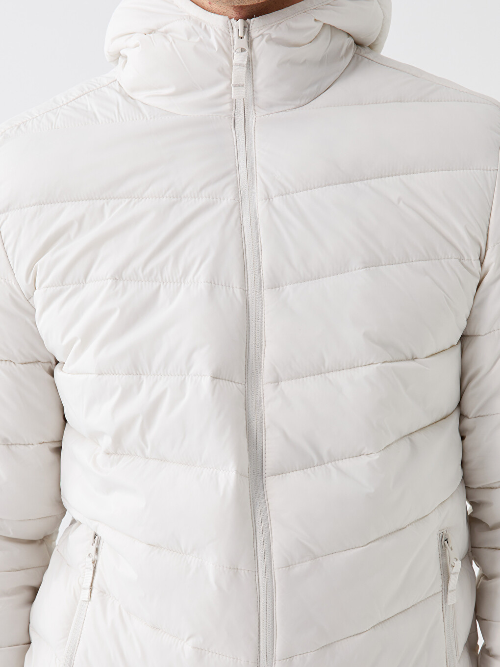 Manteau Bouffant À Capuche Pour Hommes Coupe Svelte-3
