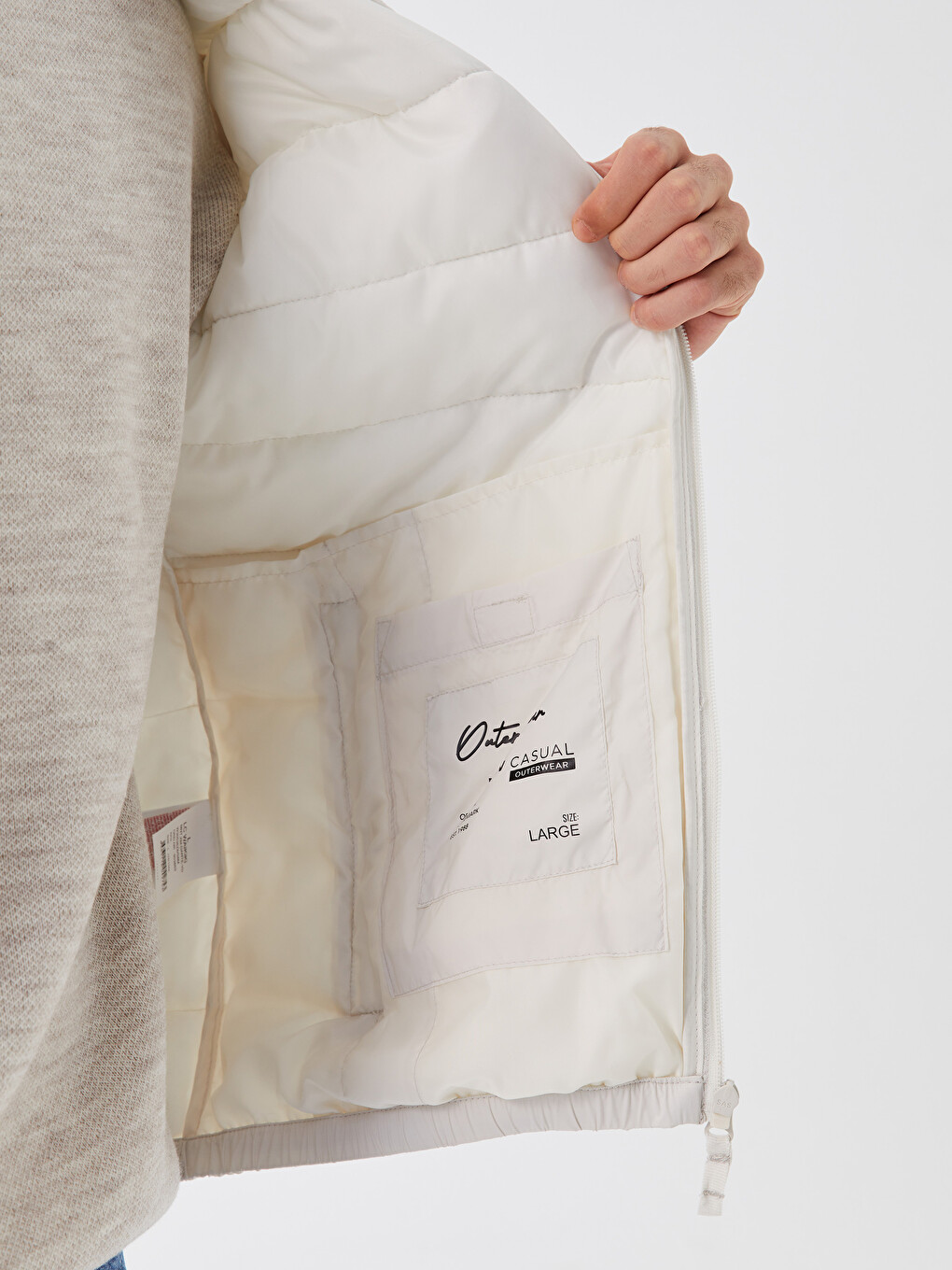 Manteau Bouffant À Capuche Pour Hommes Coupe Svelte-4