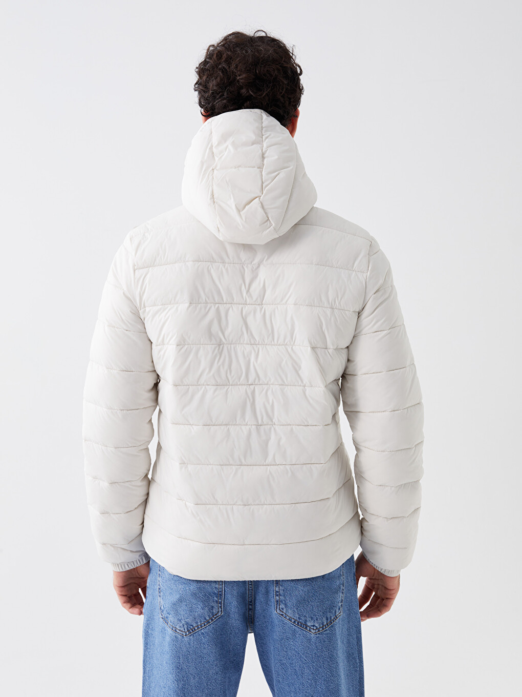 Manteau Bouffant À Capuche Pour Hommes Coupe Svelte-5