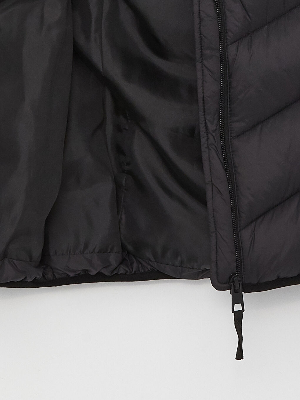 Žena CRNA Napuhani deblji prsluk-7