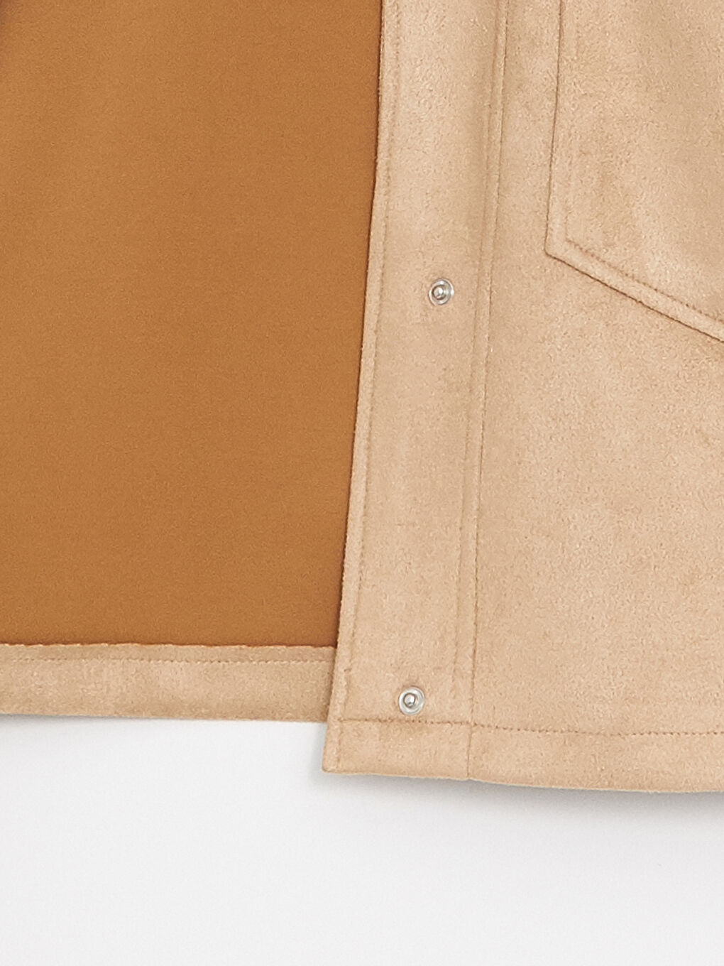 Shirt Collar Long Sleeve Women's Suede Coats-3