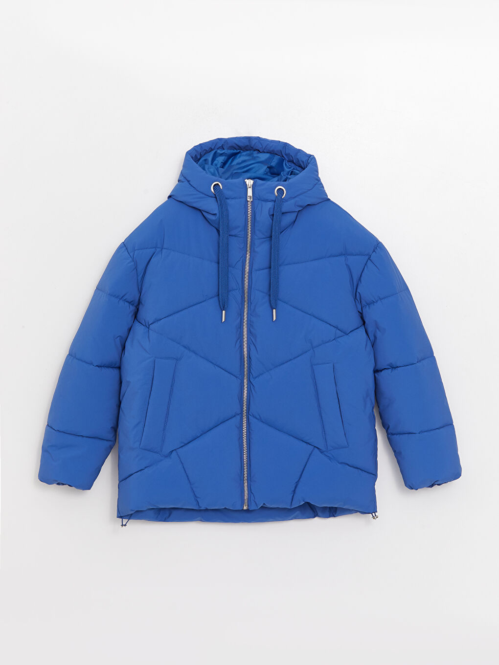 LCW Vision Mit Kapuze Regulär Langarm Oversize Steppmantel für Damen -W30577Z8-EWP
