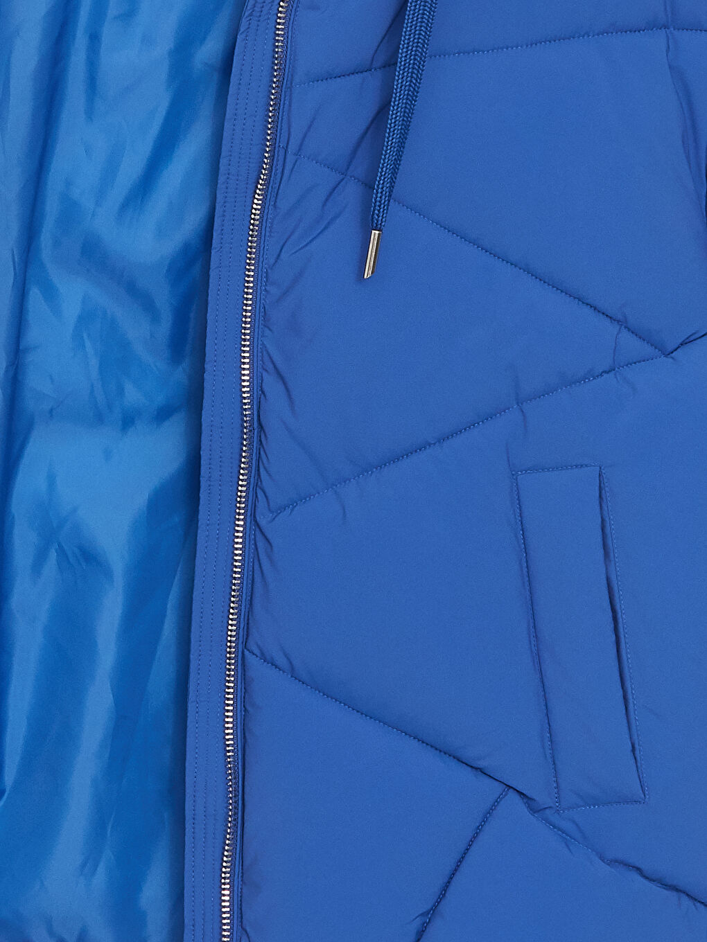 LCW Vision Mit Kapuze Regulär Langarm Oversize Steppmantel für Damen -W30577Z8-EWP