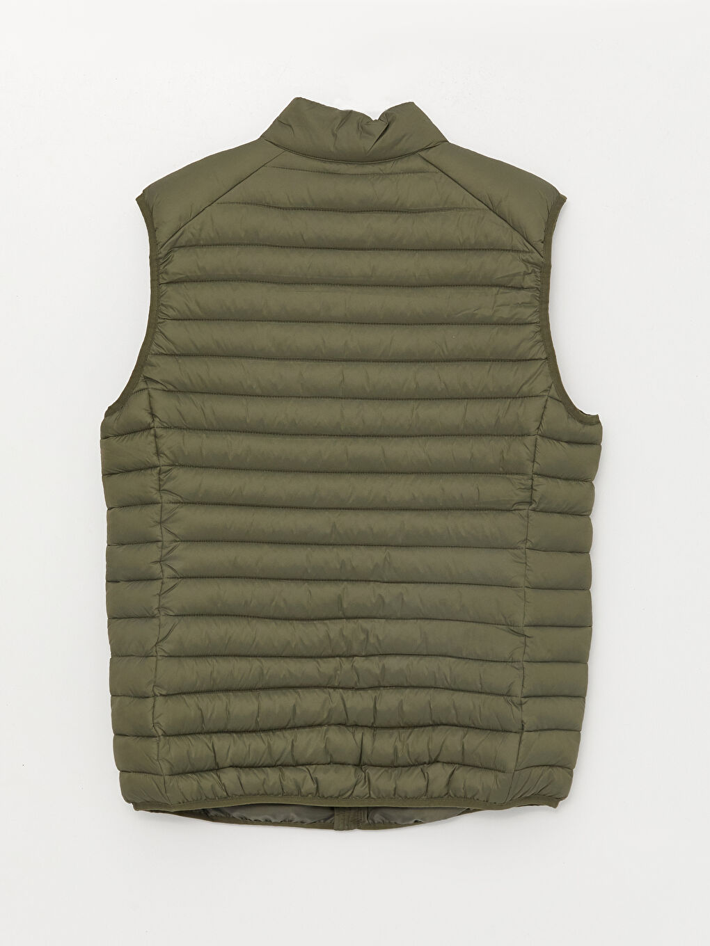 Haki Slim Fit Dik Yaka Erkek Şişme Yelek-7