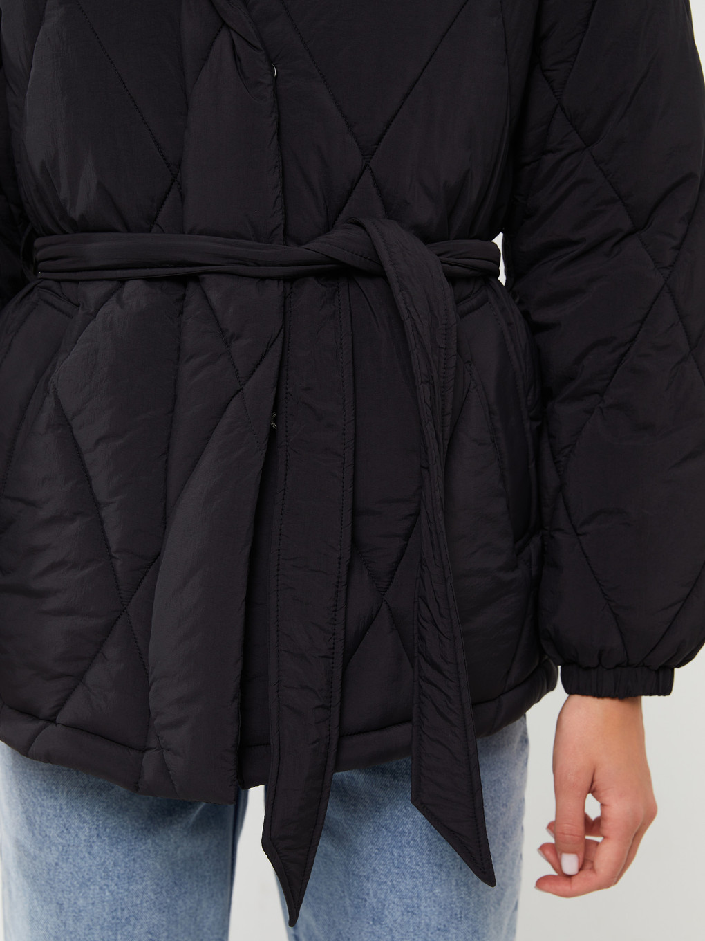 Manteau Bouffant Matelassé À Capuche Pour Femmes-3