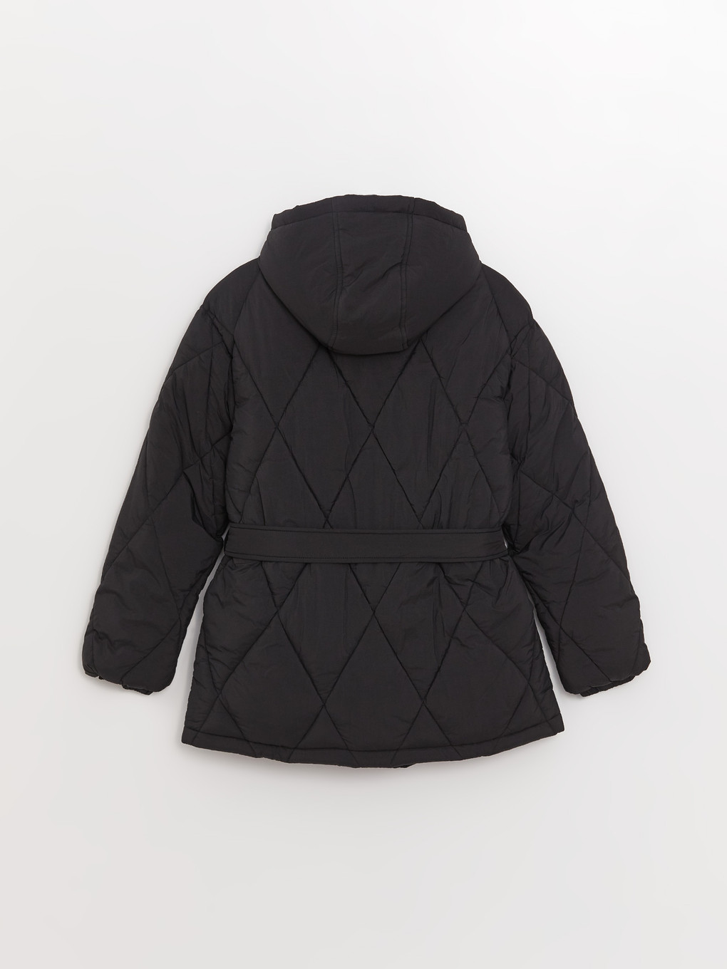 Manteau Bouffant Matelassé À Capuche Pour Femmes-7