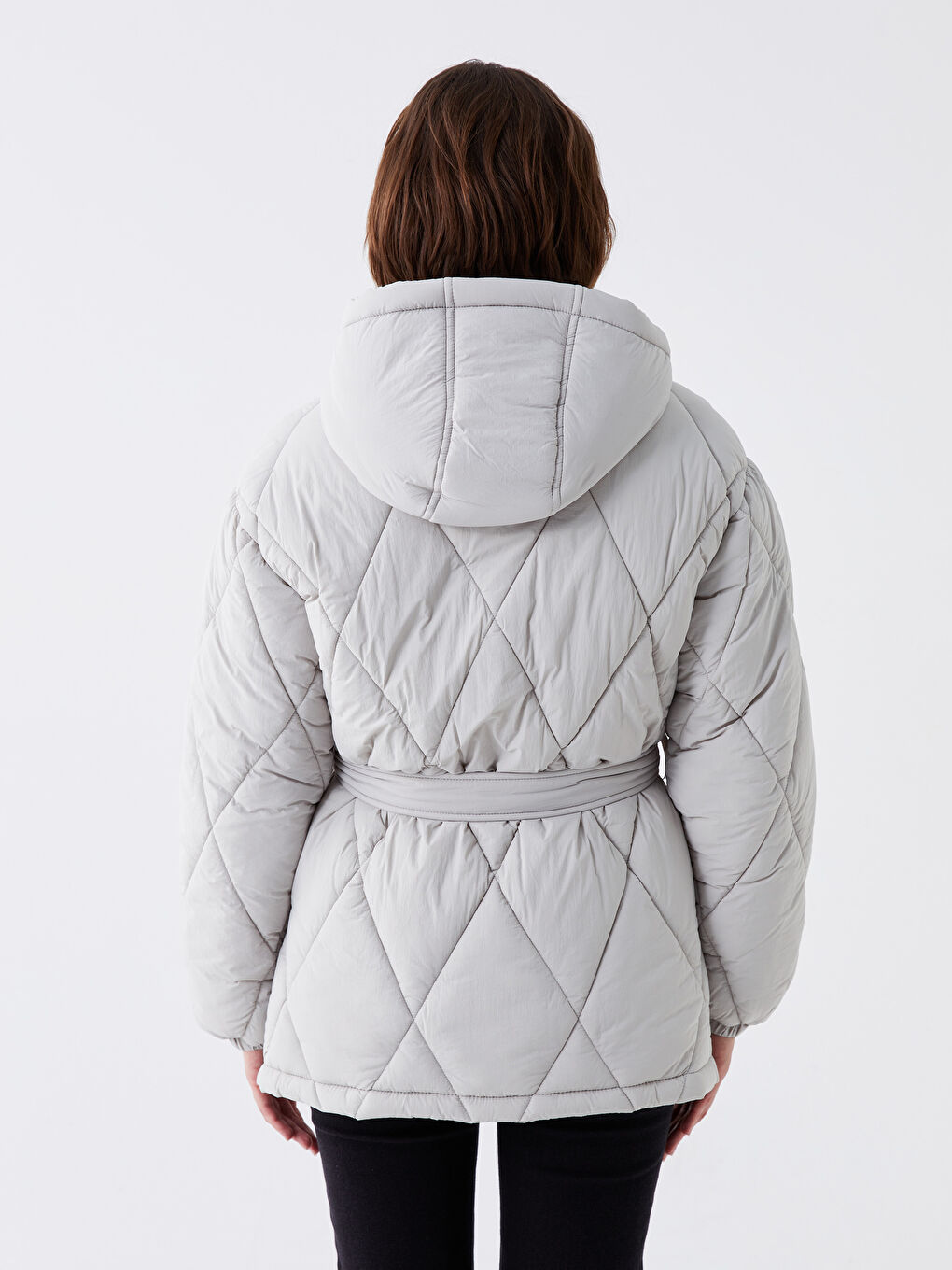 LCW Vision Hooded Quilted Women's Puffer Coat -W30609Z8-V36
