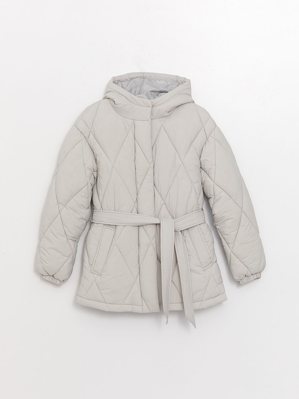 LCW Vision Hooded Quilted Women's Puffer Coat -W30609Z8-V36