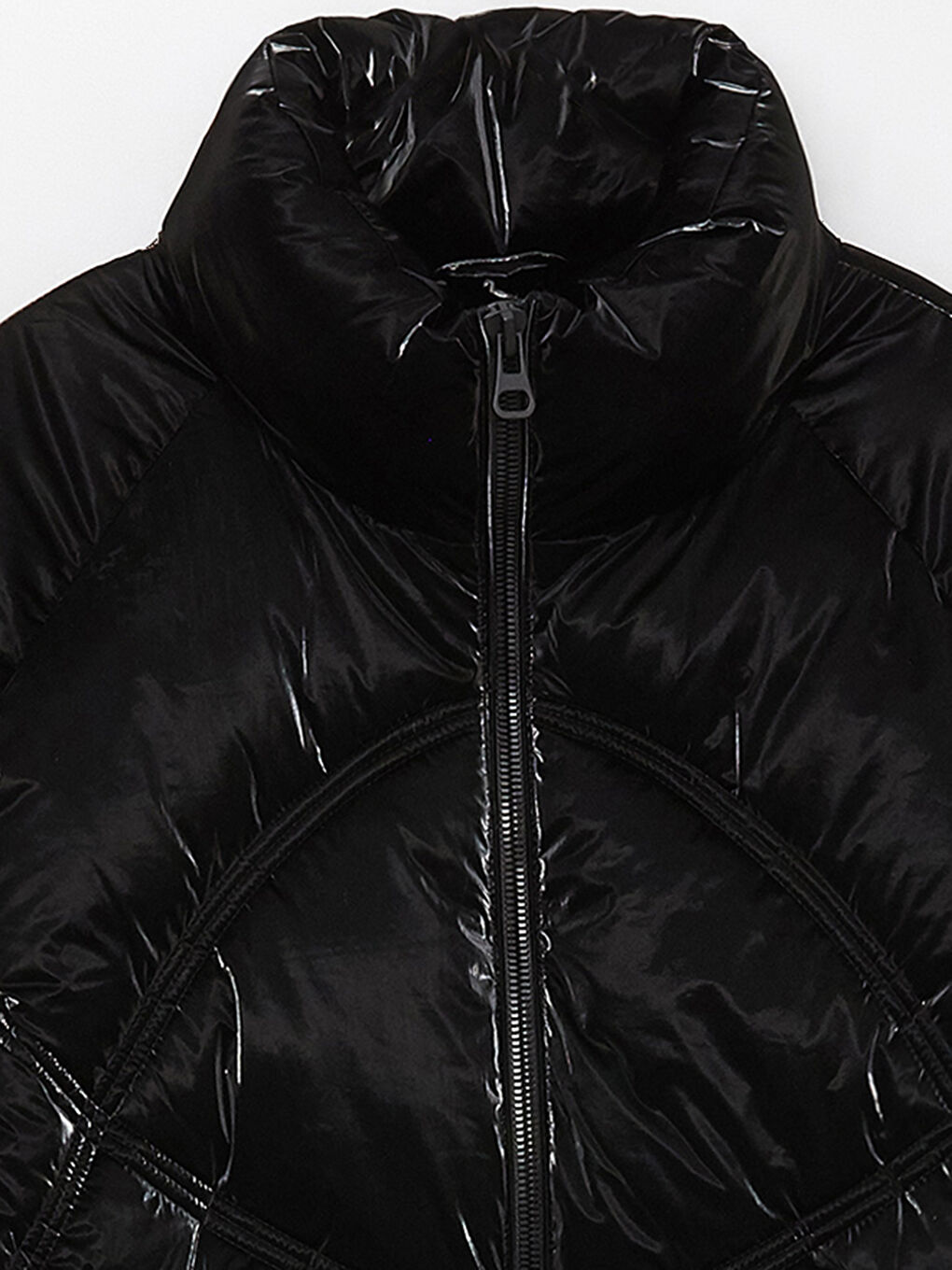 LCW Vision Stand Up Collar Straight Long Sleeve Oversize Women's Down Coat -W30616Z8-CVL