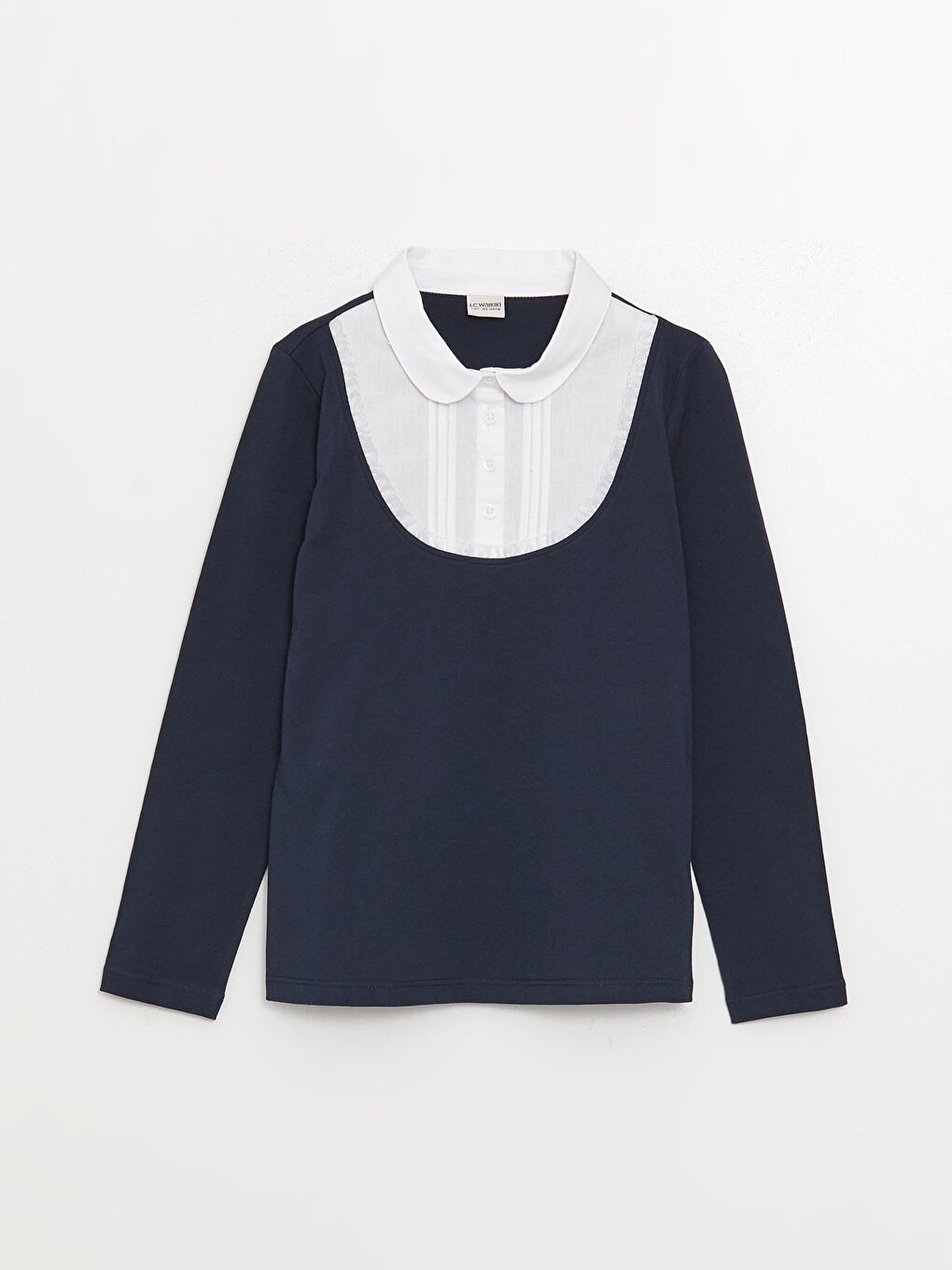 LCW Kids Long Sleeve Girls' Blouse -W30624Z4-HRC