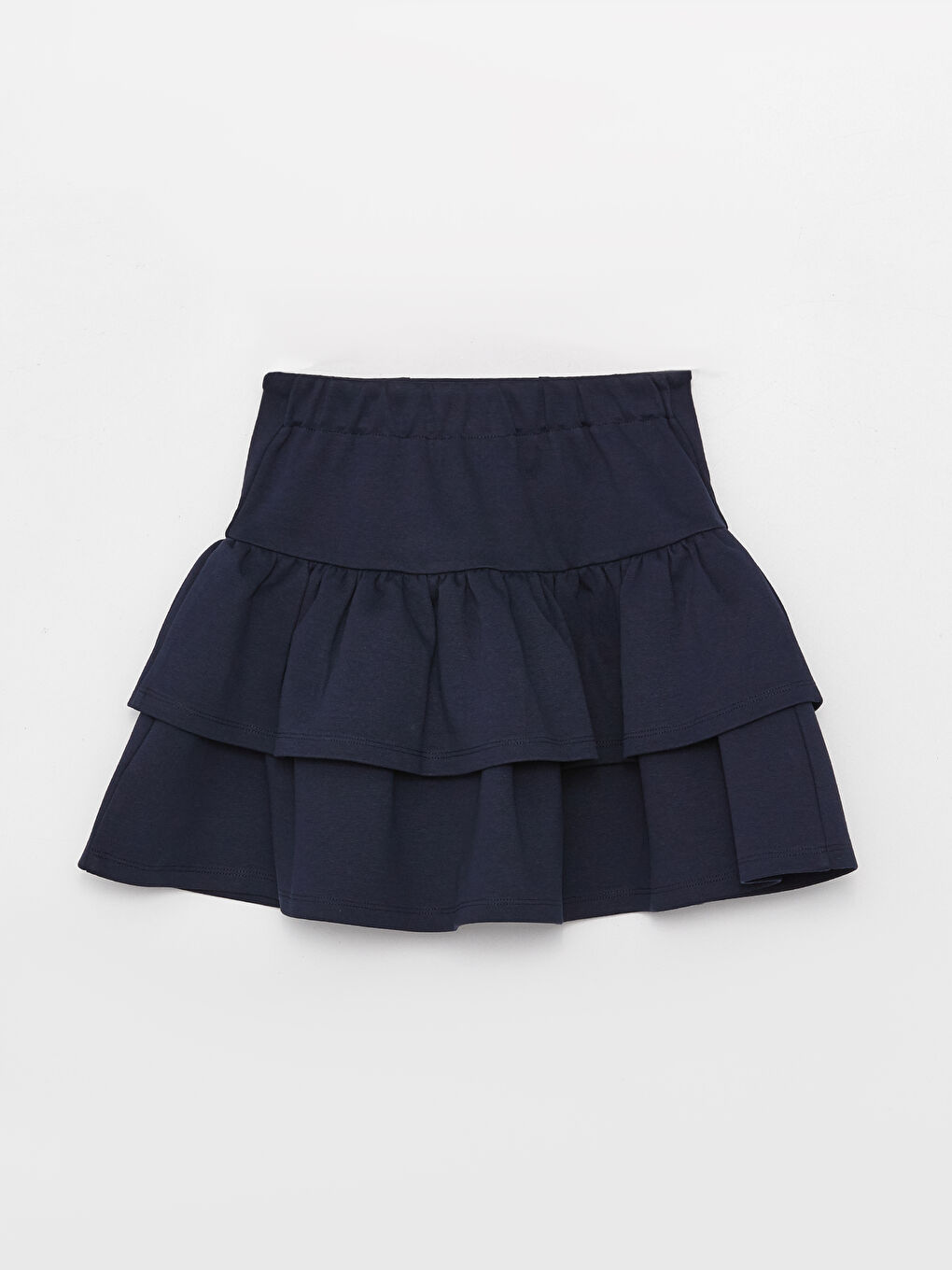 Elastic Waist Layered Girls' Skirt-3