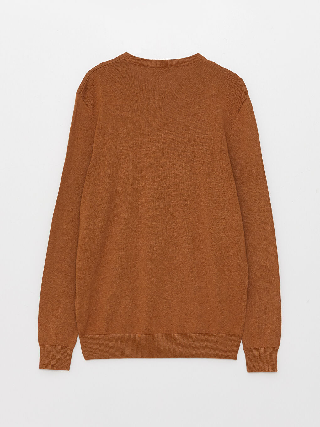 Crew Neck Long Sleeve Men's Tricot Sweater-6