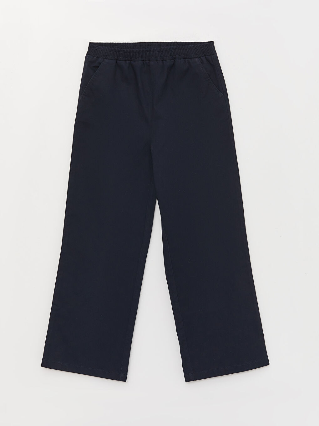 LCW Kids Elastic Waist Basic Bell-Bottoms Girl Trousers -W30673Z4-PE6