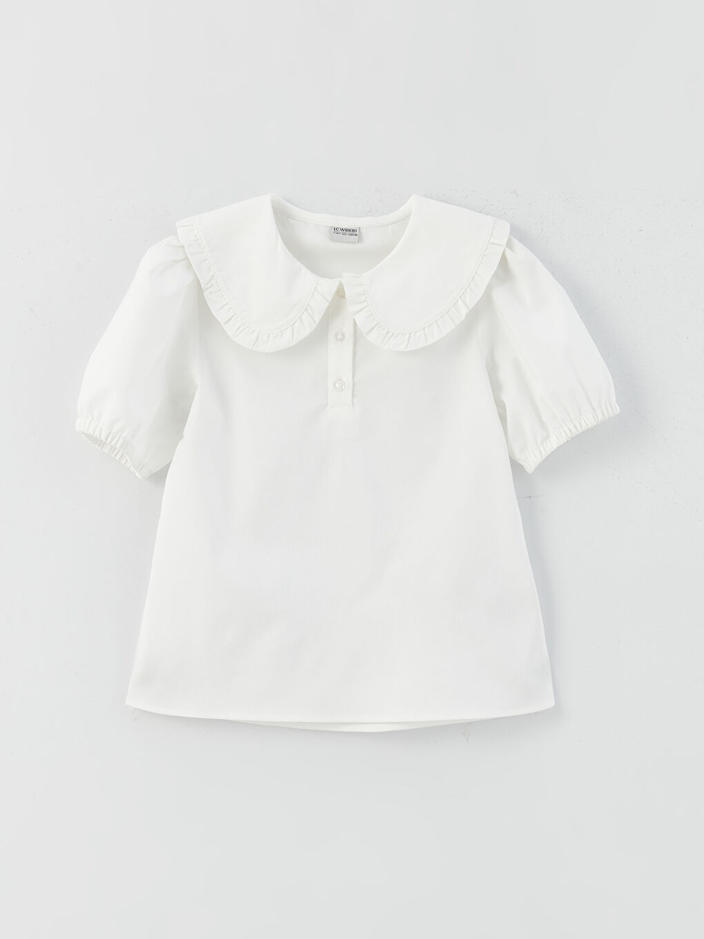 LCW Kids Baby Collar Short Sleeve Girls' Blouse -W30677Z4-R9J