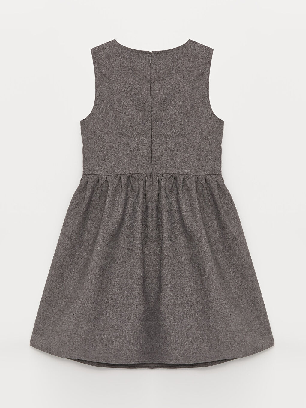LCW Kids Rundhalsausschnitt Kleid mit Rüschen für Mädchen -W30686Z4-CX7