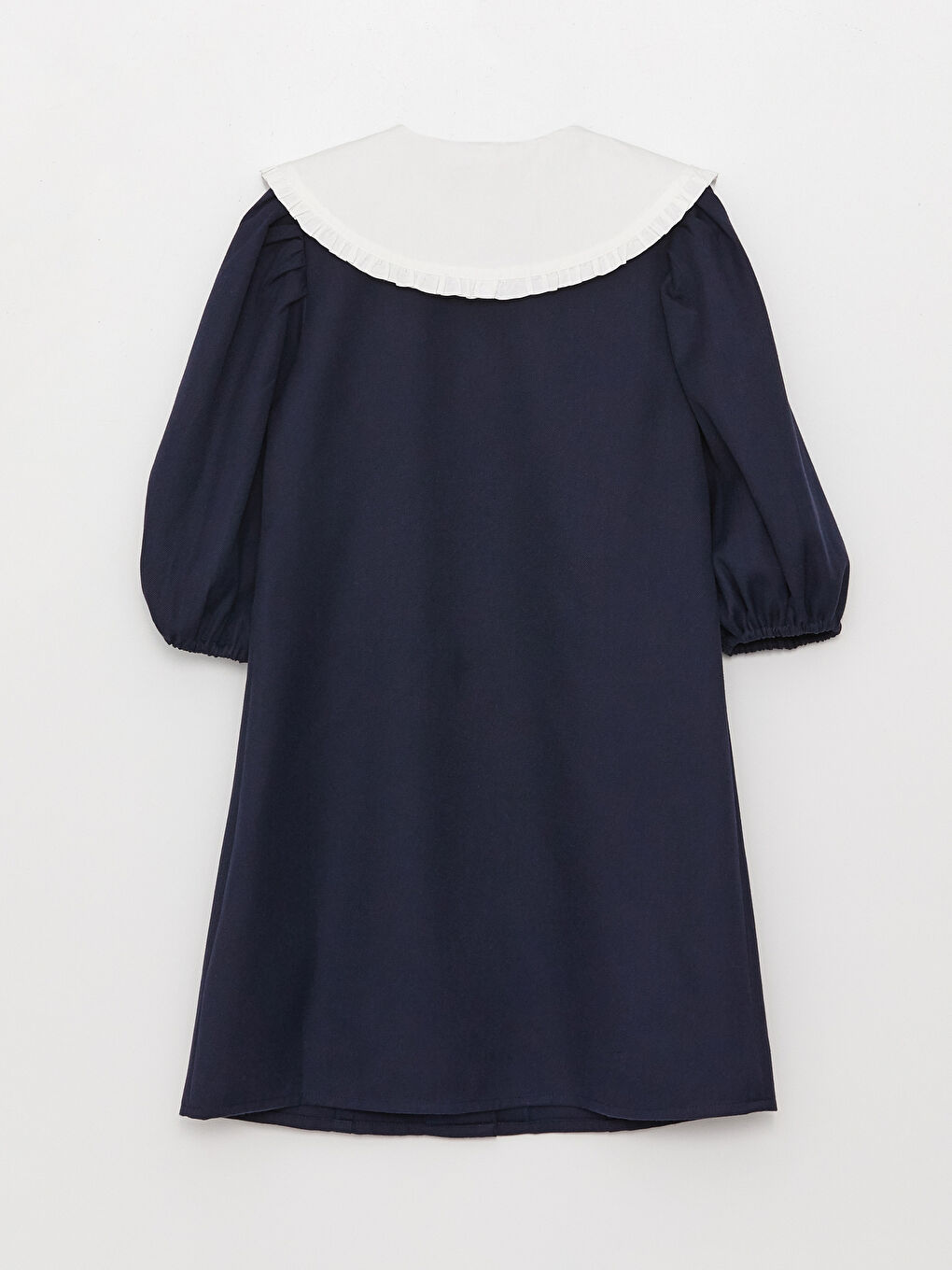 LCW Kids Bebe Yaka Basic Kısa Kollu Kız Çocuk Elbise -W30689Z4-HRC