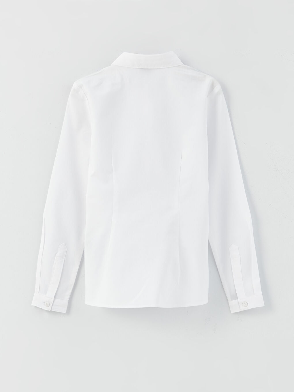 Cămașă Fetiță cu Detalii Volănaș și Mânecă Lungă-1