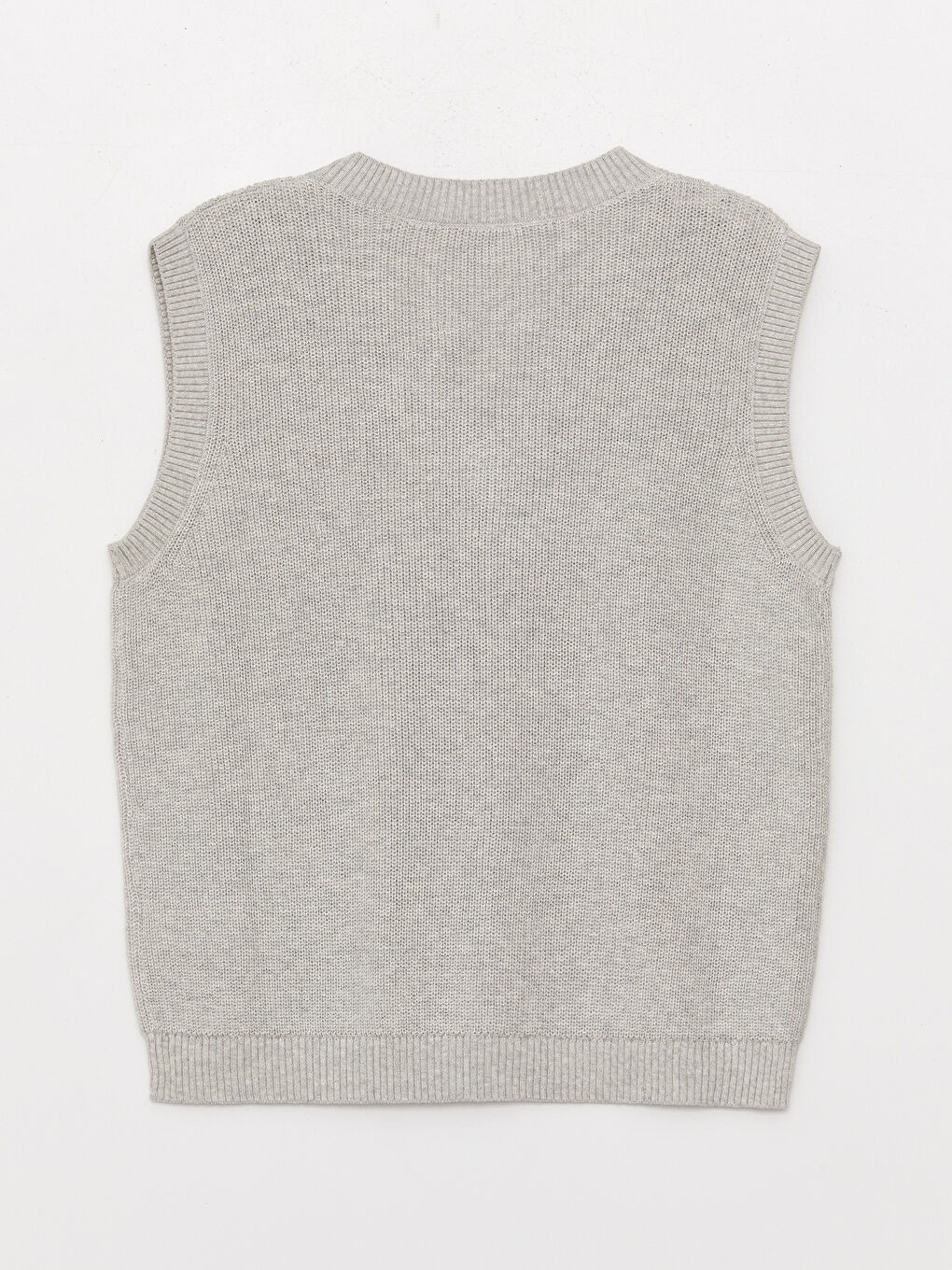 LCW Kids V-Neck Knitted Pattern Girl Knitwear Sweater -W30708Z4-CT3