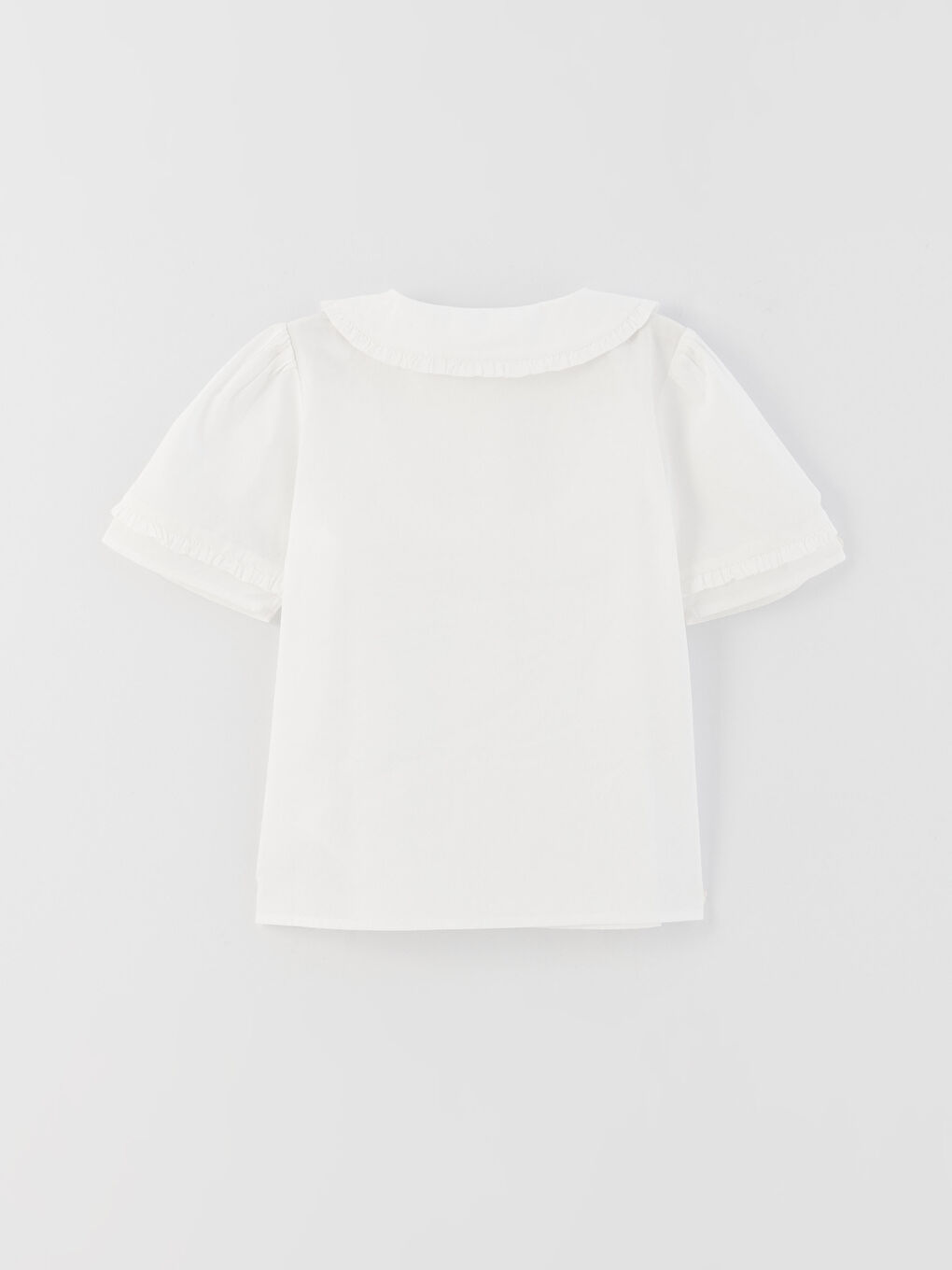 LCW Kids Baby Collar Basic Short Sleeve Girl Shirt -W30728Z4-R9K