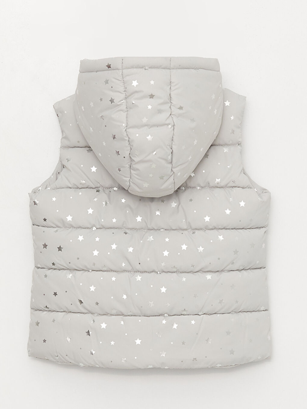 Hooded Printed Girl's Inflatable Vest-1