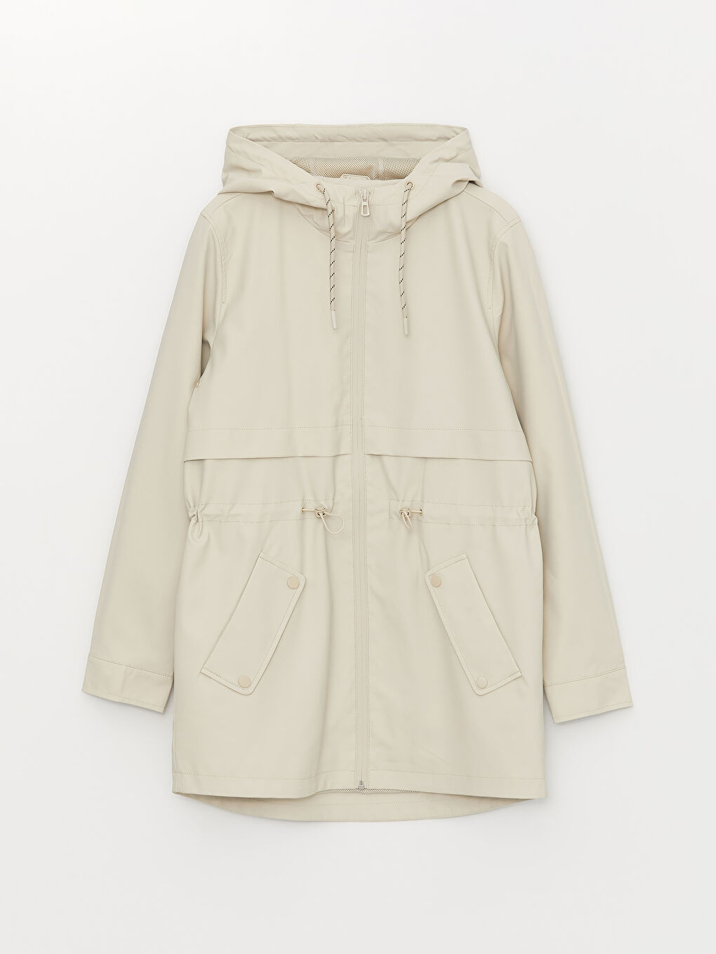 Women's Hooded Plain Raincoat -W30749Z8-SB4