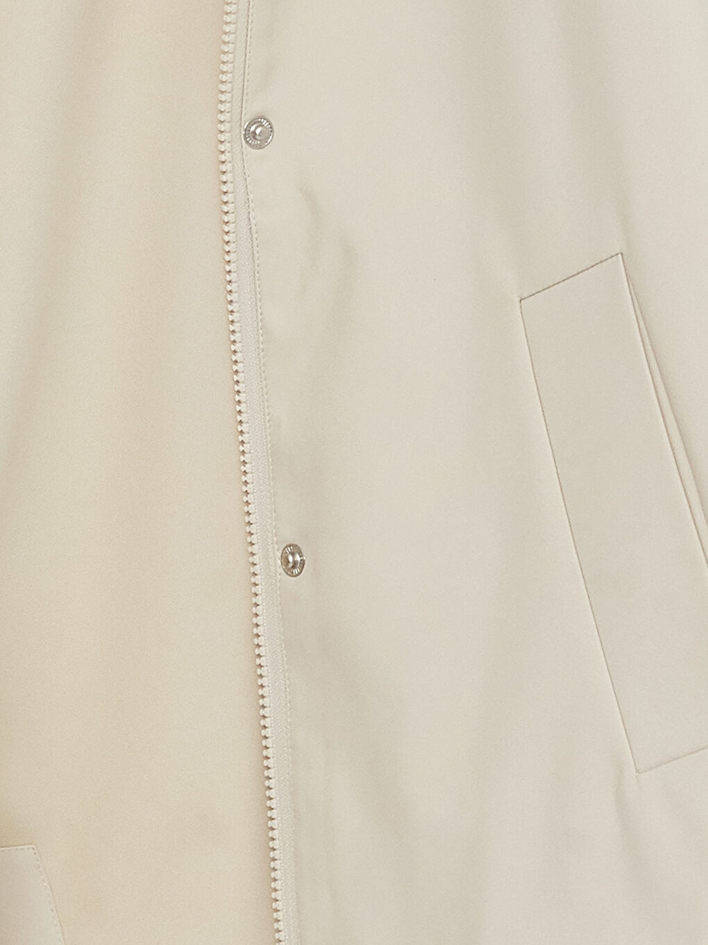 Bej Kapüşonlu Düz Oversize Kadın Yağmurluk-10