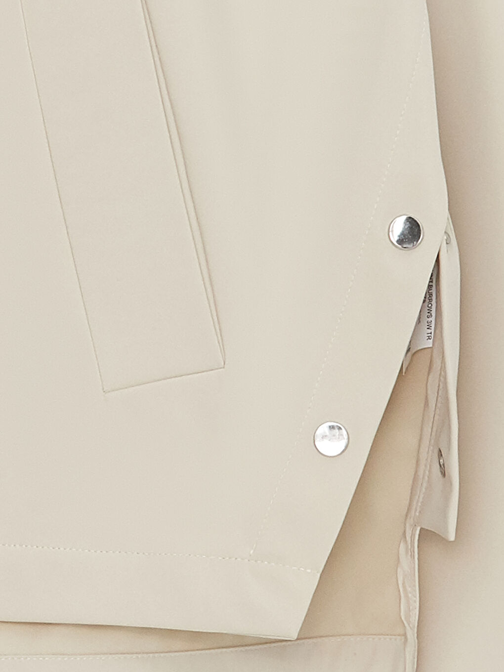 Bej Kapüşonlu Düz Oversize Kadın Yağmurluk-11