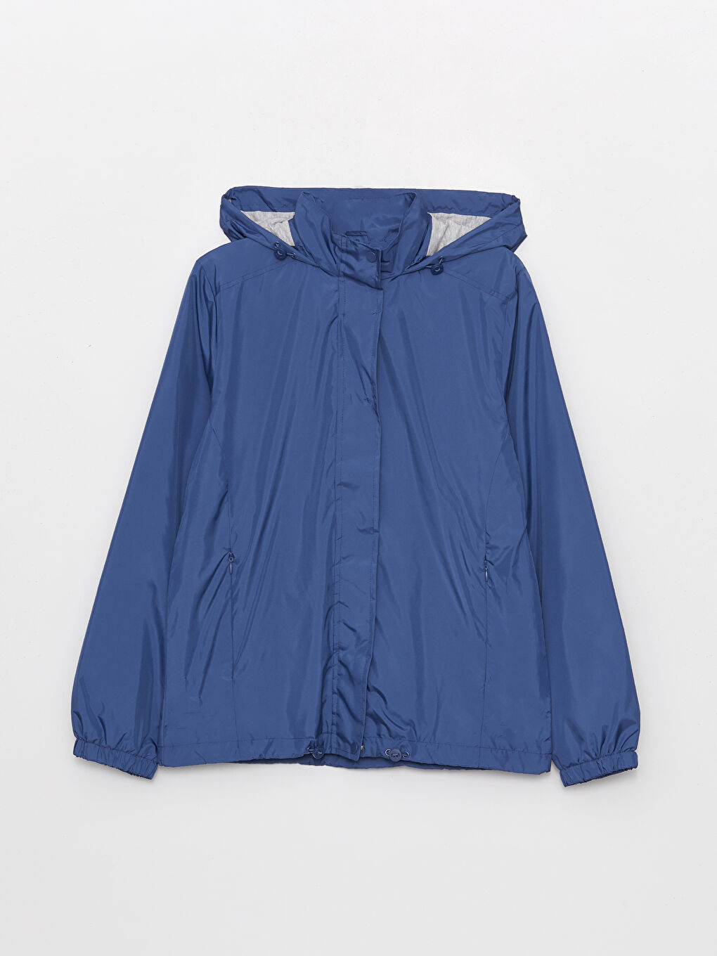 Women's Hooded Plain Raincoat-6