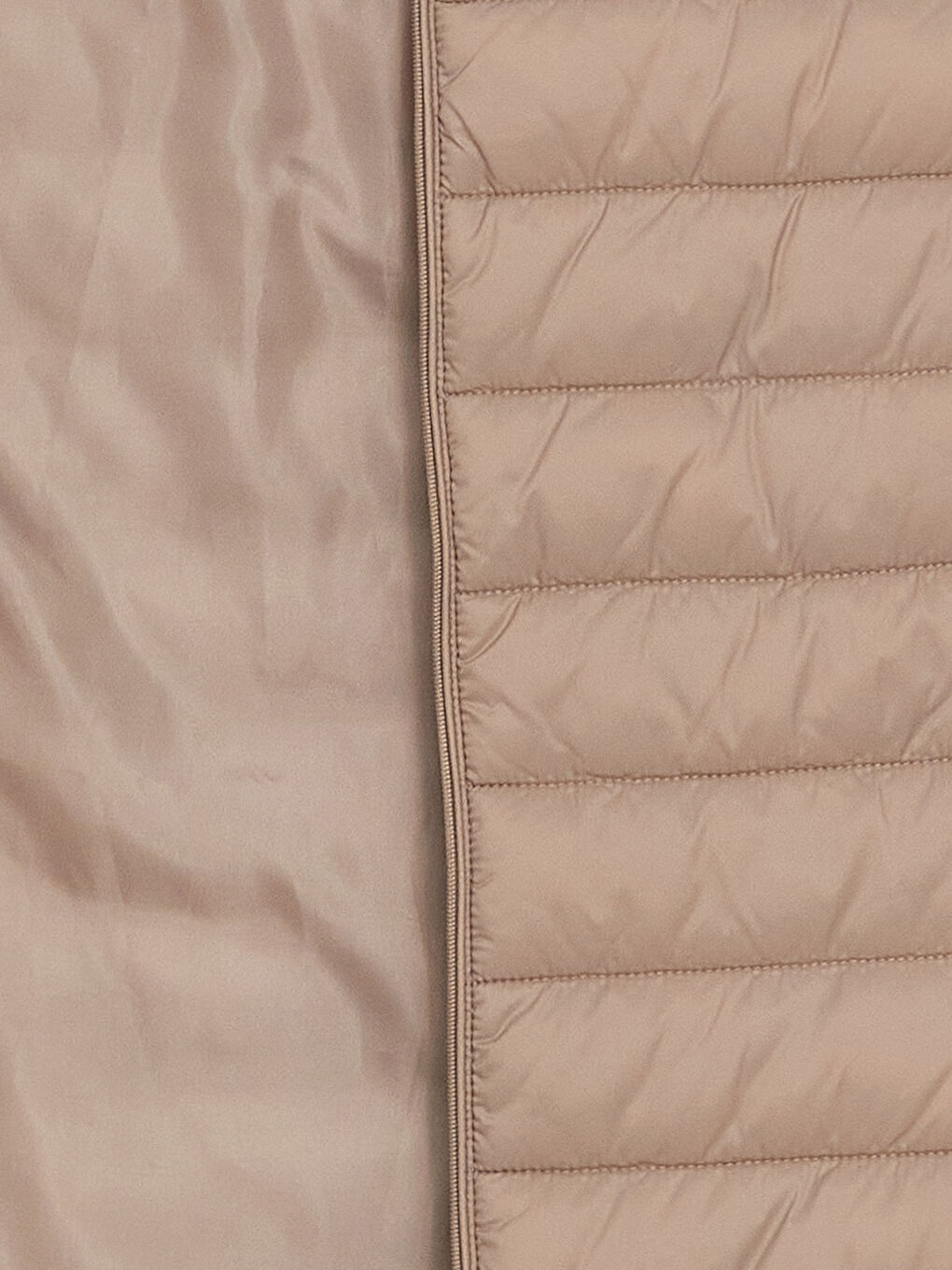 Kahverengi Kadın Dik Yaka Düz Şişme Yelek-8