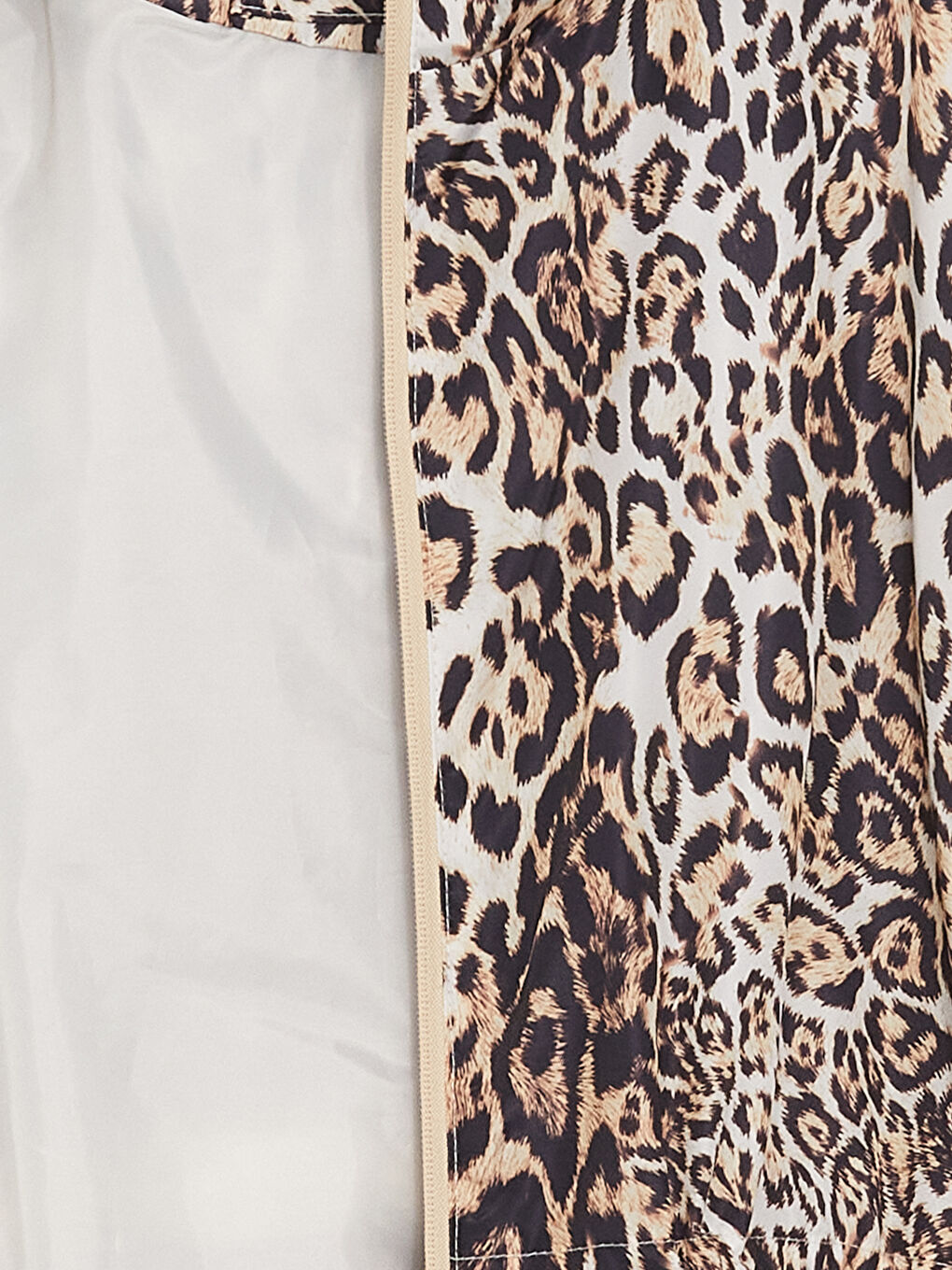 معطف المطار نساء أوفرسايز مطبوع بقلنسوة-7