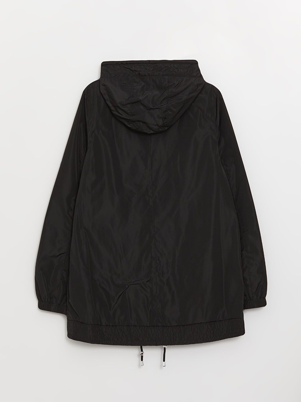 Women's Hooded Plain Raincoat-7