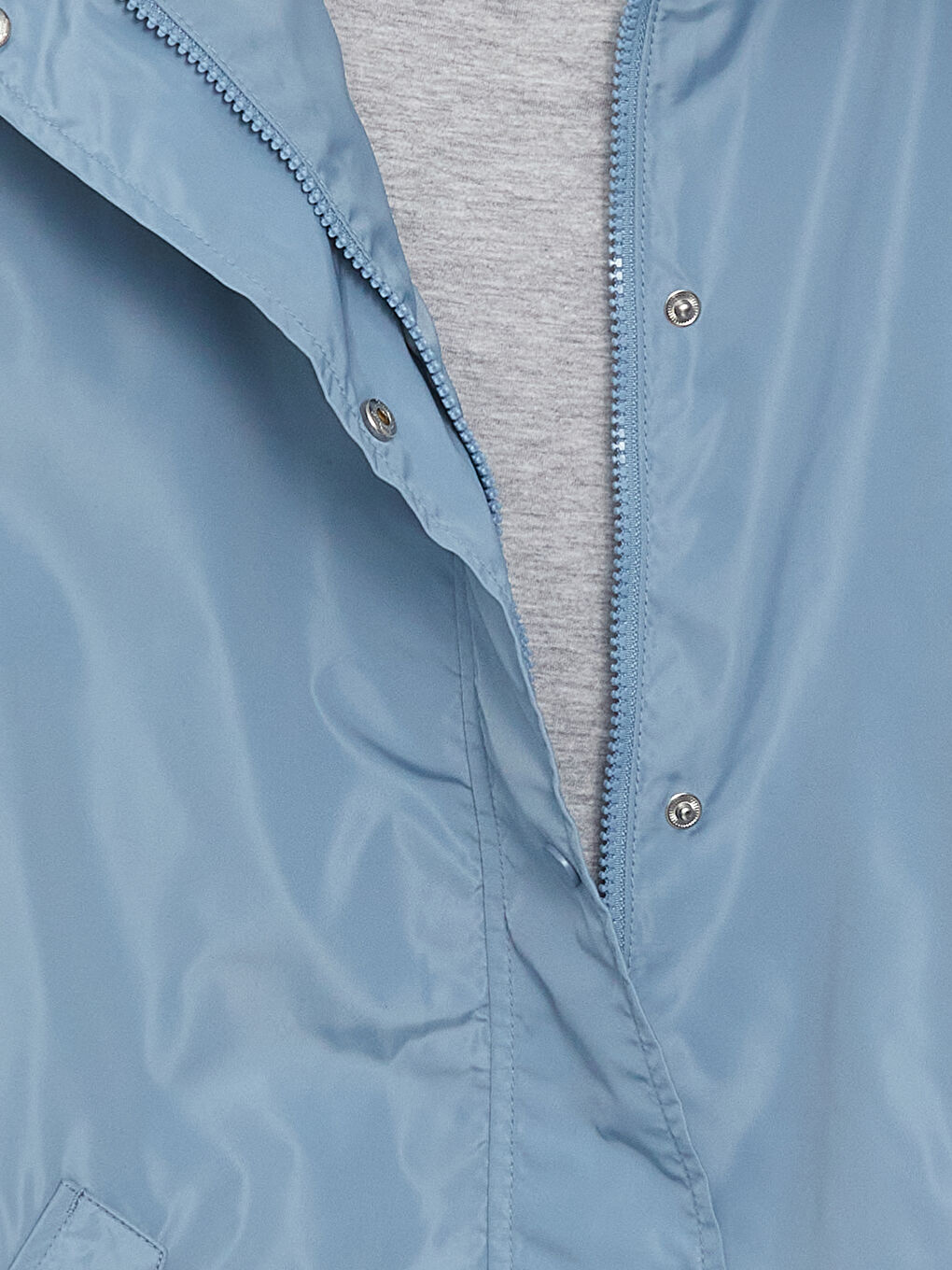 Women's Hooded Plain Raincoat-8