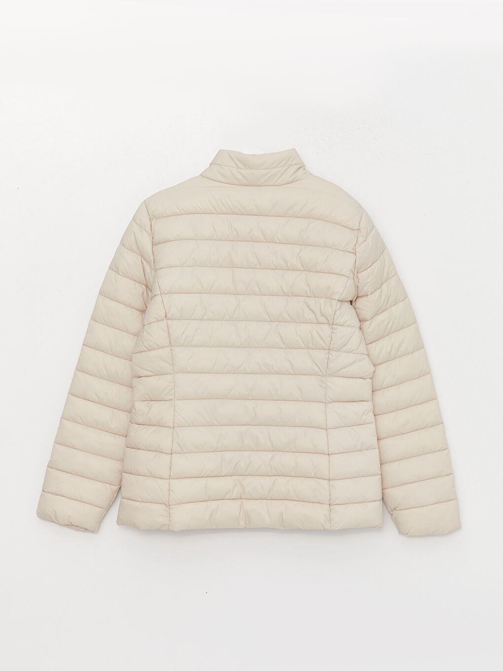 Funnel Neck Women's Puffer Coat-6